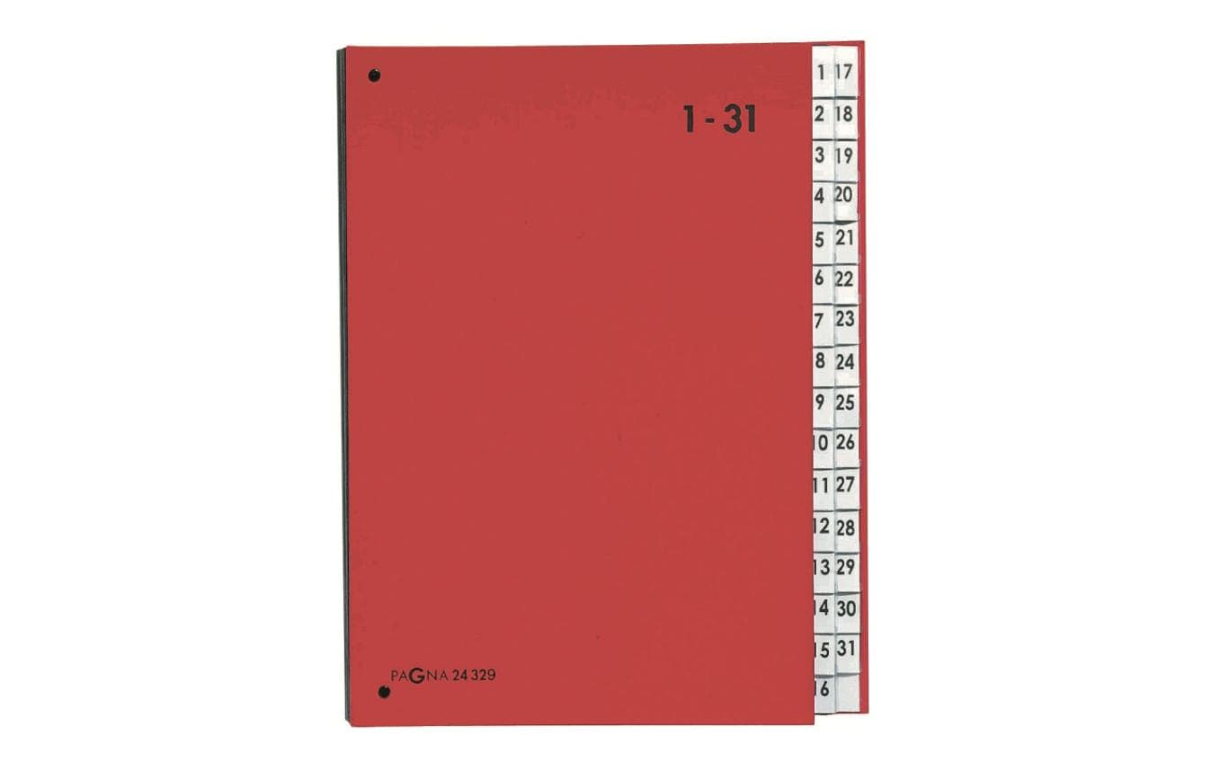 Pagna Sammelmappe für A4, Karton, Rot