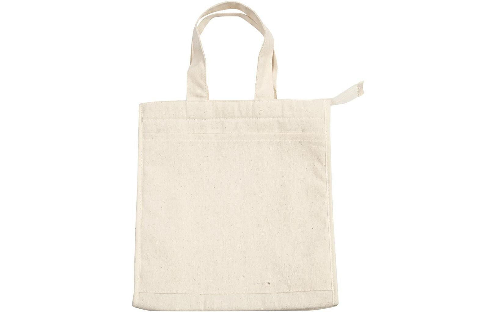Creativ Company Kühltasche – 240×250×120 mm – beige, Baumwolle, Folie – 1 Stk.
