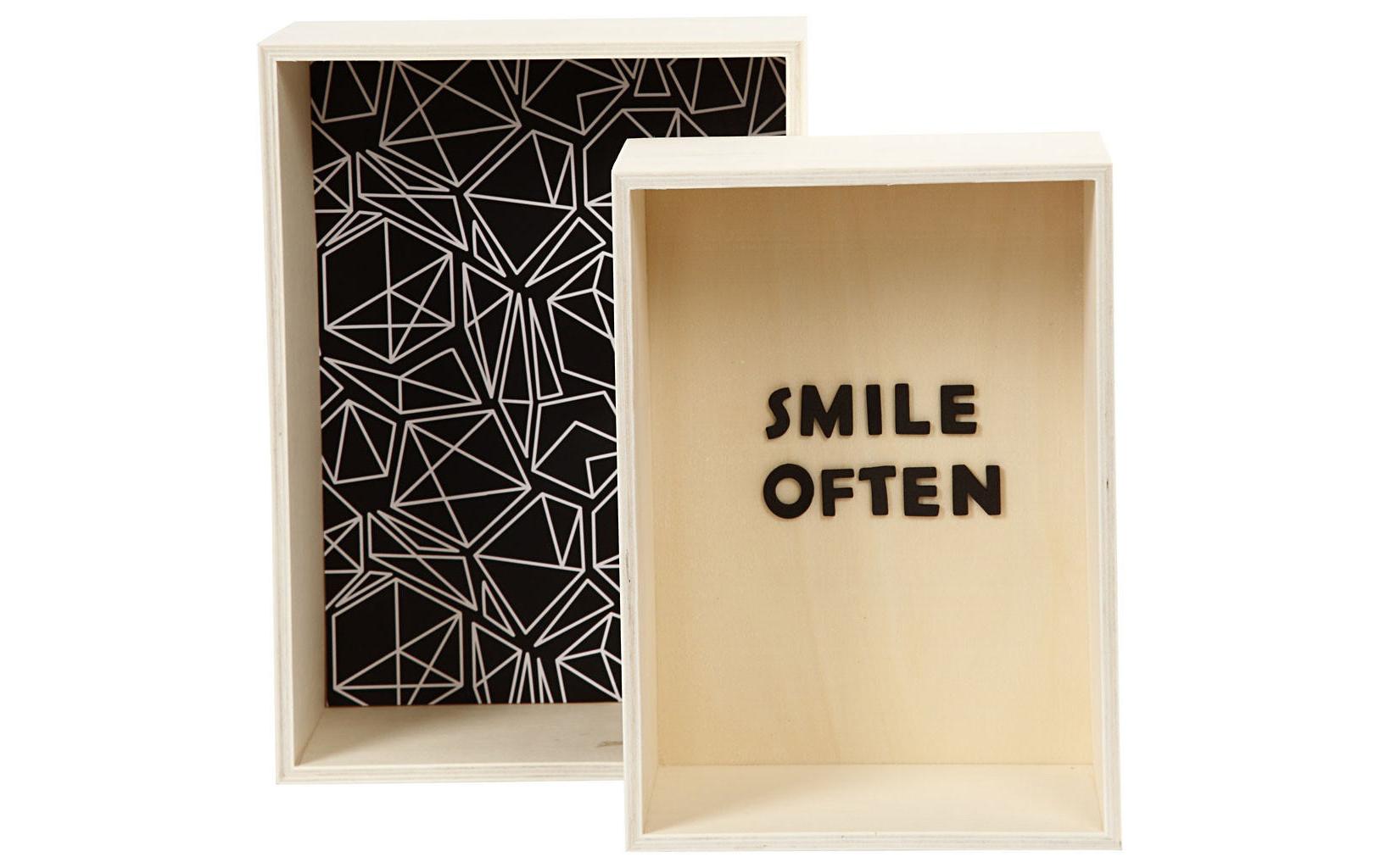 Creativ Company Aufbewahrungsbox 2 Stück – Holz – Braun – 195 × 270 × 125 mm