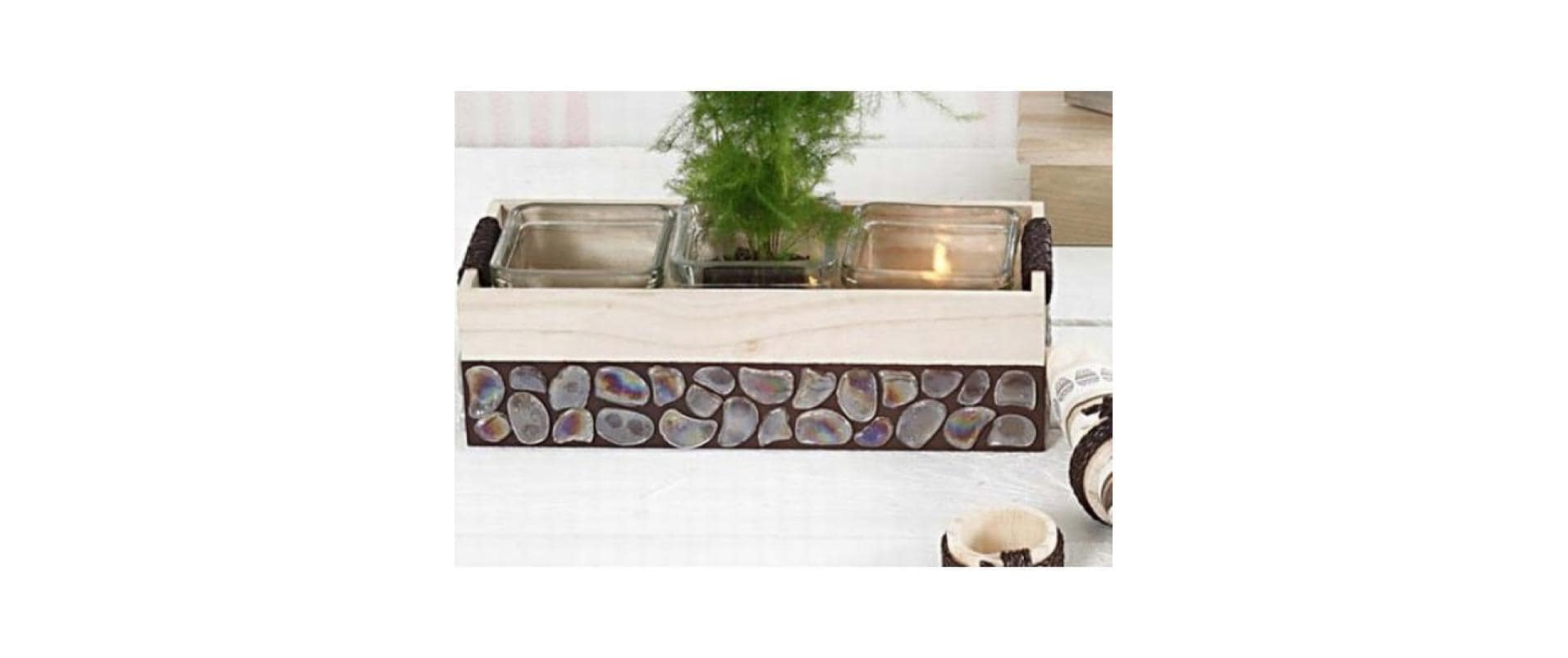 Creativ Company Kerzenständer – Glas, Transparent – 7,5 × 7,5 × 8 cm – 12-teilig