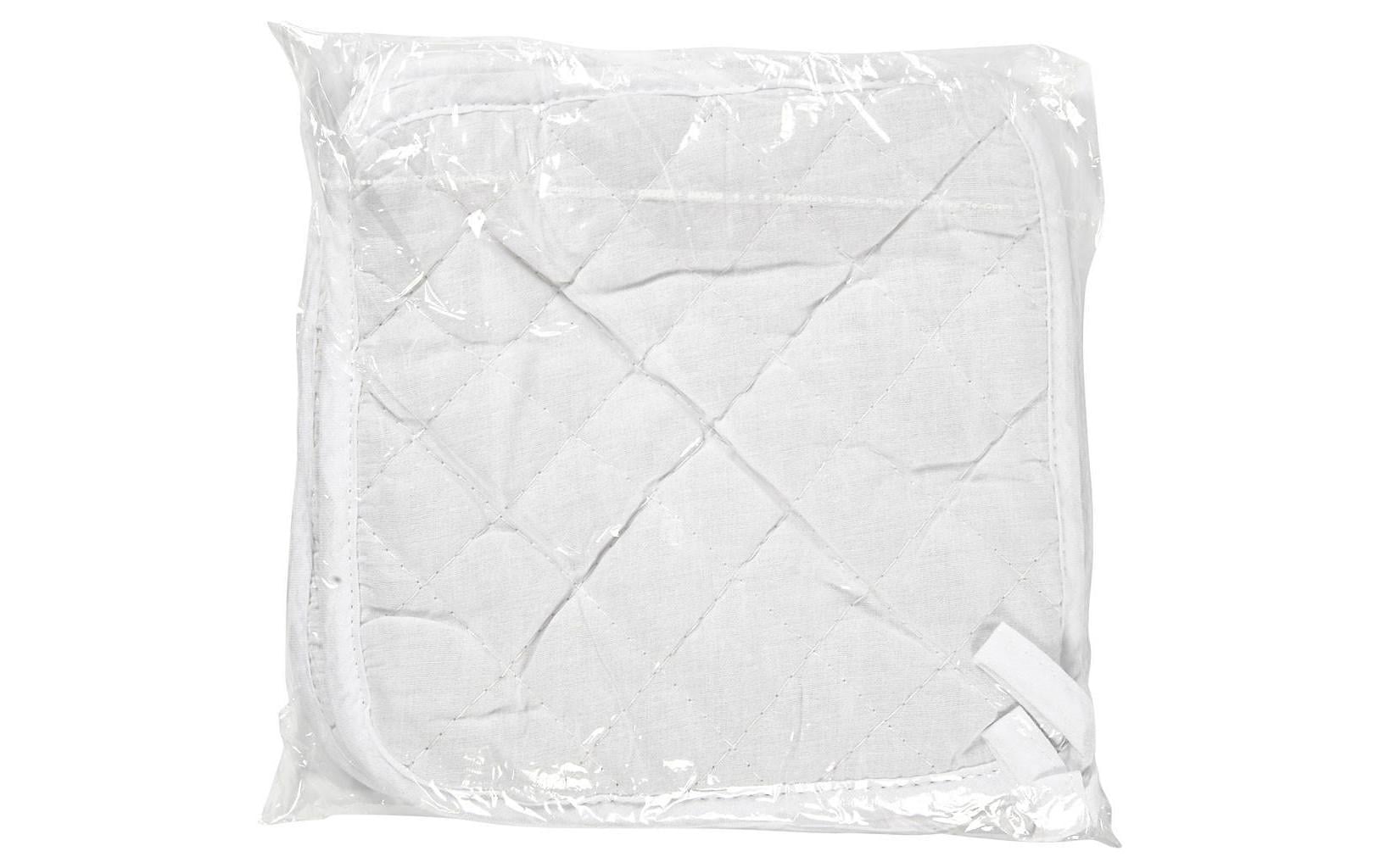 Creativ Company Topflappen 20 × 20 cm, 4 Stk., Baumwolle, Weiss