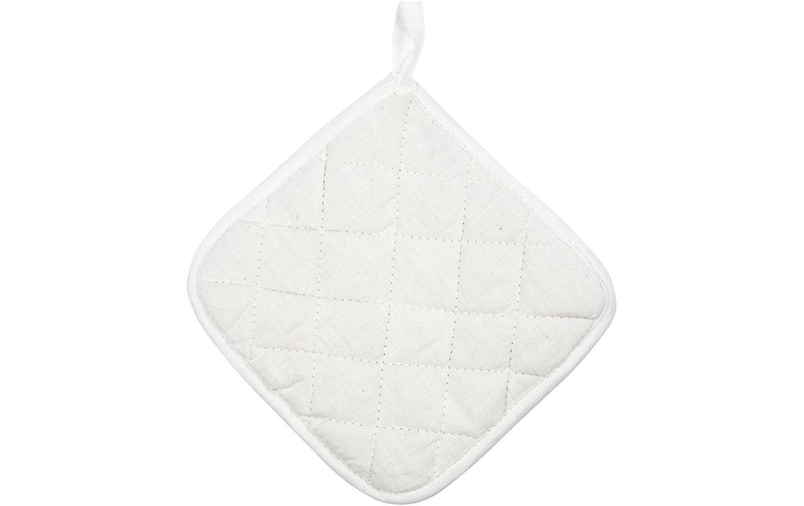 Creativ Company Topflappen 20 × 20 cm, 4 Stk., Baumwolle, Weiss