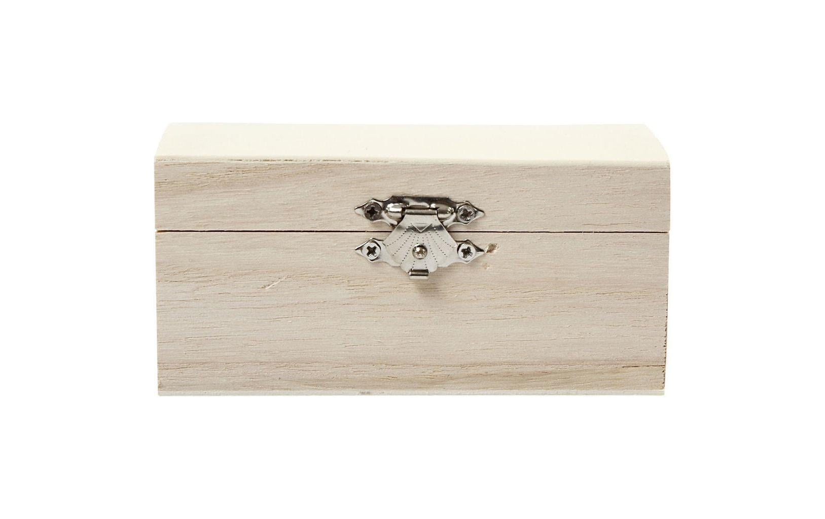 Creativ Company Truhe – Holz – Braun – 115 × 58 × 58 mm – Verriegelbar