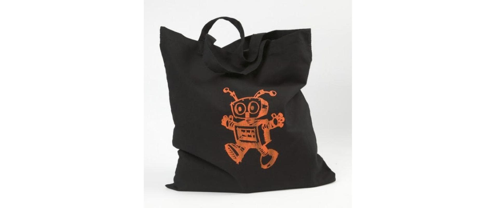 Creativ Company Stofftasche, Baumwolle, Schwarz, 380×420 mm