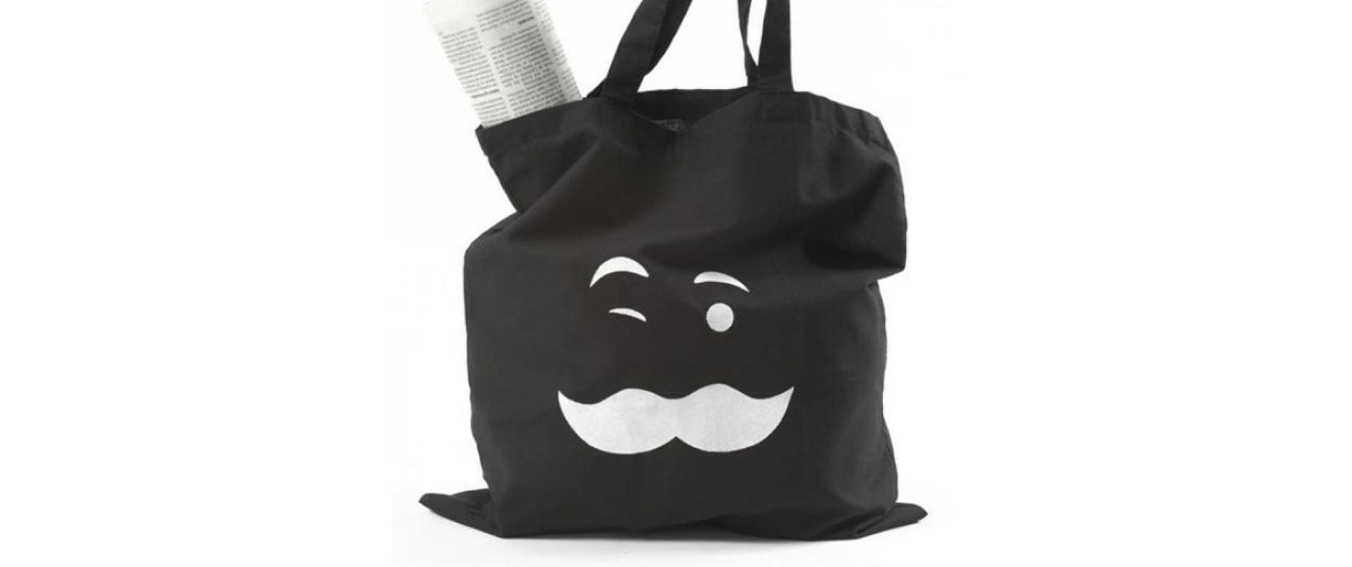 Creativ Company Stofftasche, Baumwolle, Schwarz, 380×420 mm