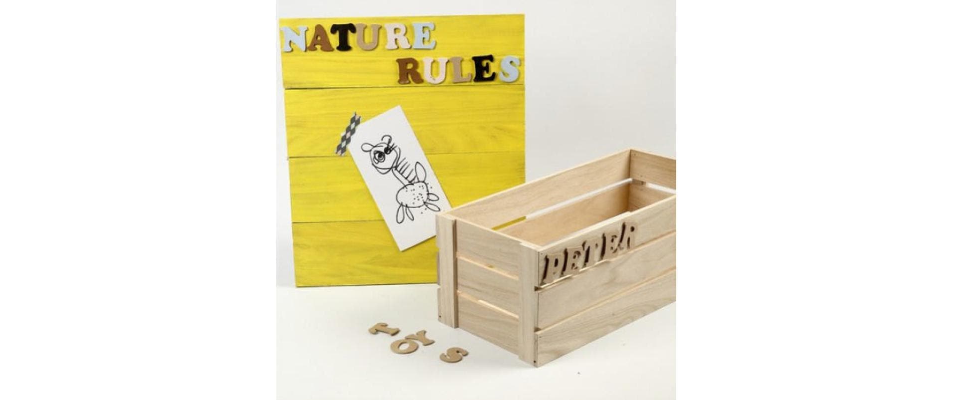 Creativ Company Aufbewahrungsbox – Holz – Braun – 450 × 170 × 200 mm