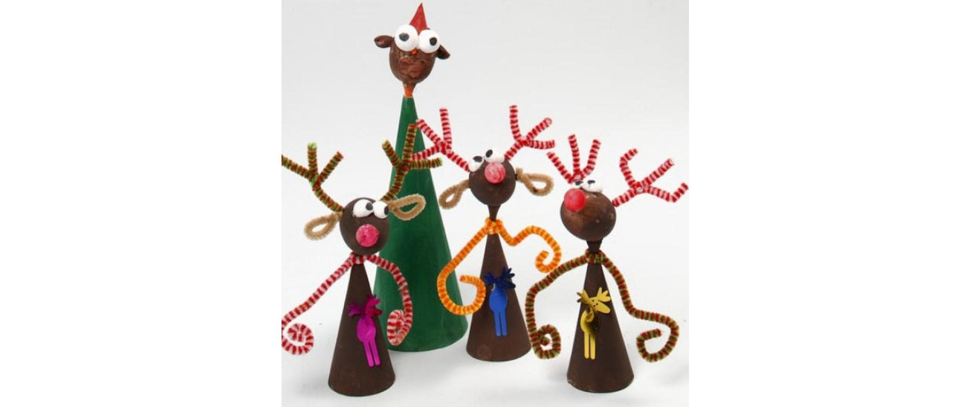 Creativ Company Pappmaché-Rohling, Papier, Verschiedene Formen, 4–20 cm, 50 Stk.