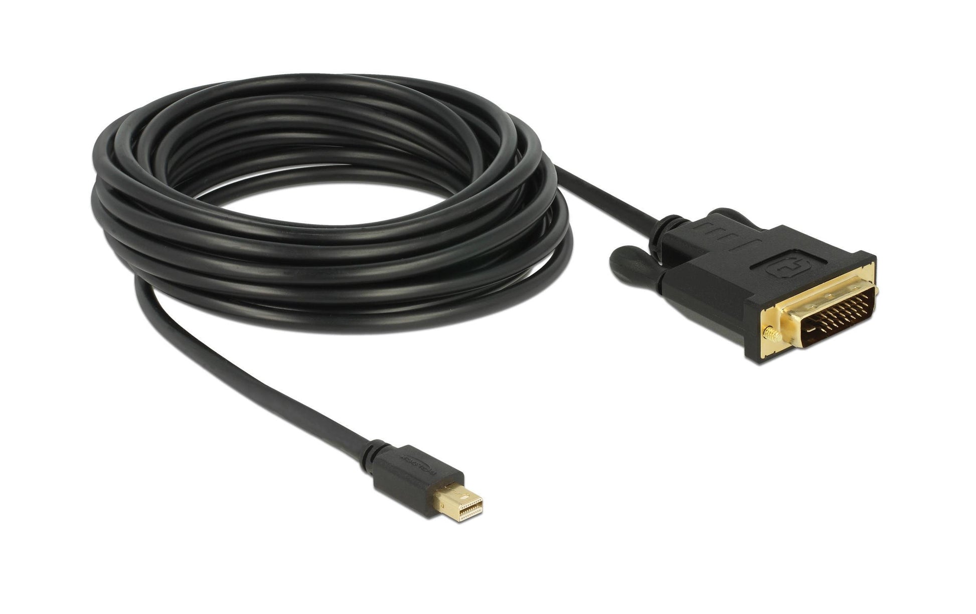 DeLOCK Mini-DisplayPort auf DVI-D Kabel DP 1.1 1920×1200 60 Hz – 5 m