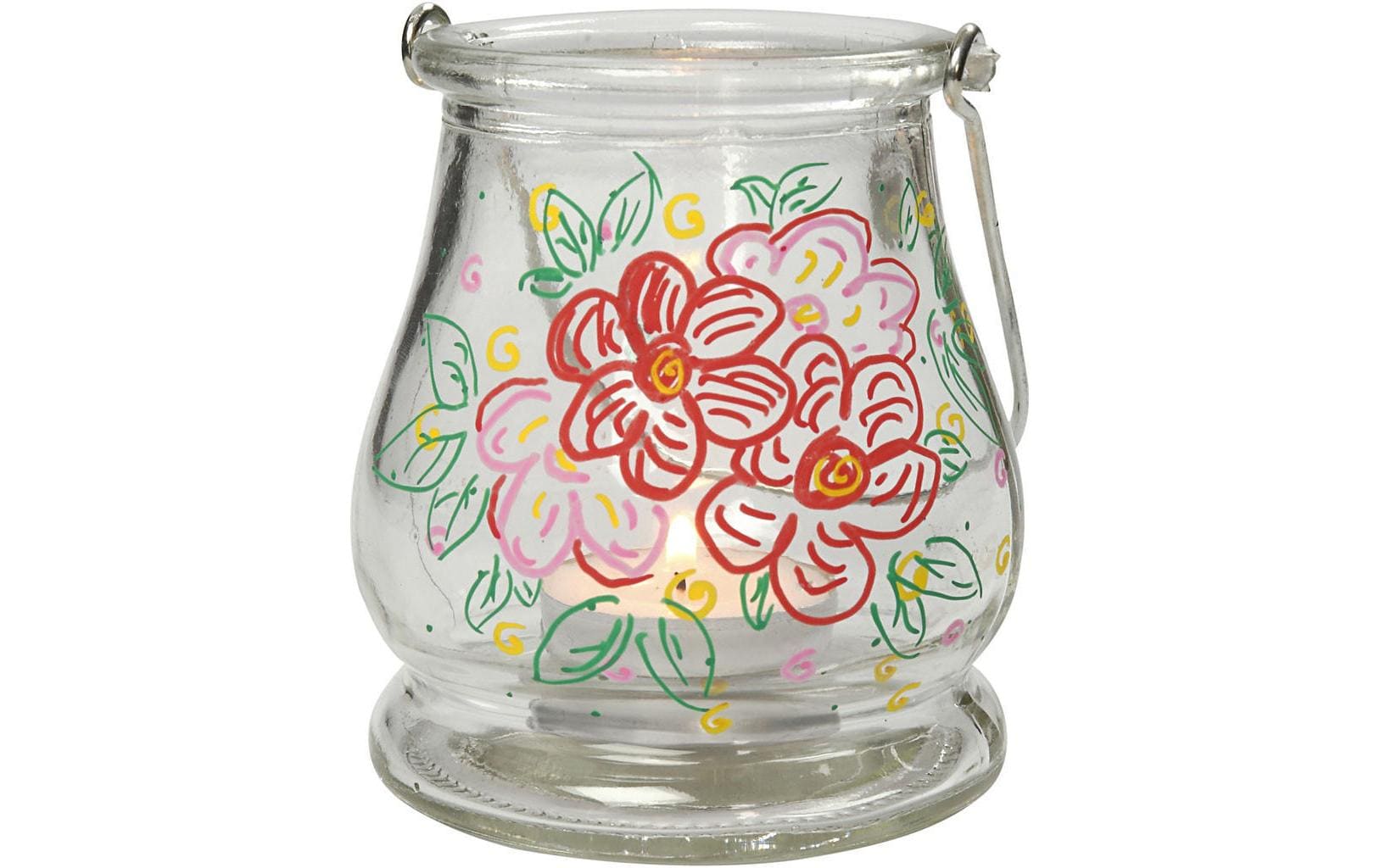 Creativ Company Laterne – Glas, transparent – Ø 9 × 10 cm – 12-teilig
