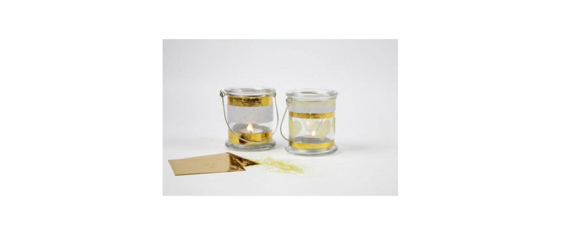 Creativ Company Laterne – Glas, transparent – Ø 9 × 10 cm – 12-teilig