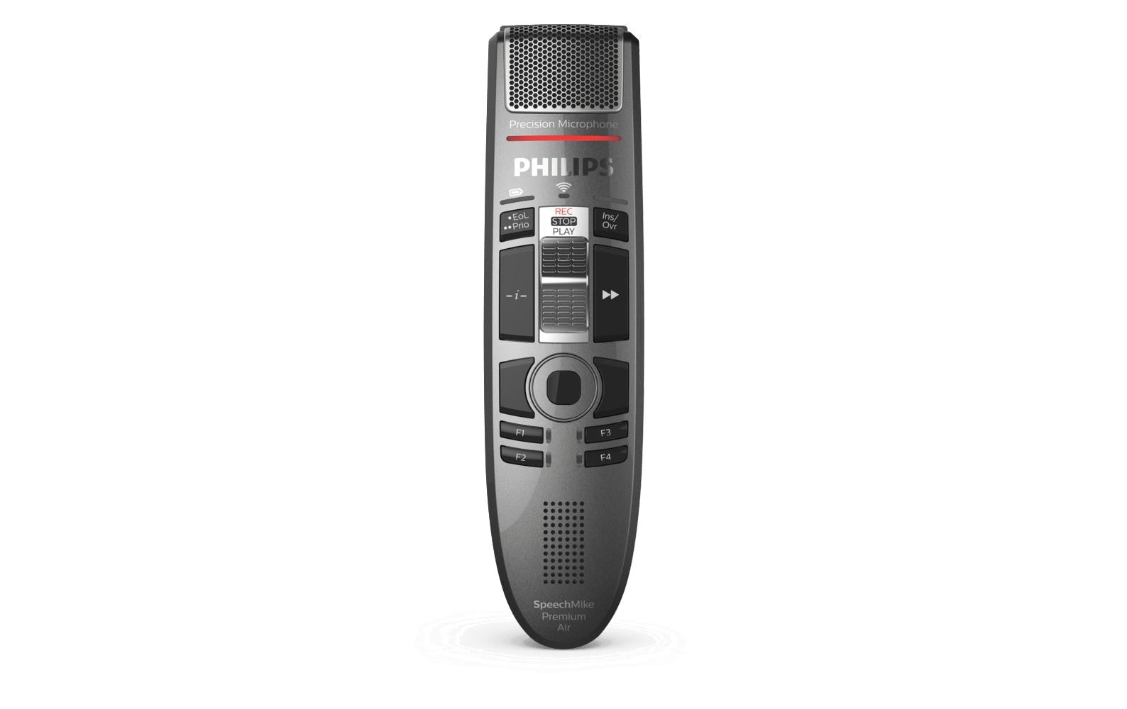 Philips SpeechMike Premium Air SMP4010 – Diktiergerät, USB & Micro-USB, Anthrazit