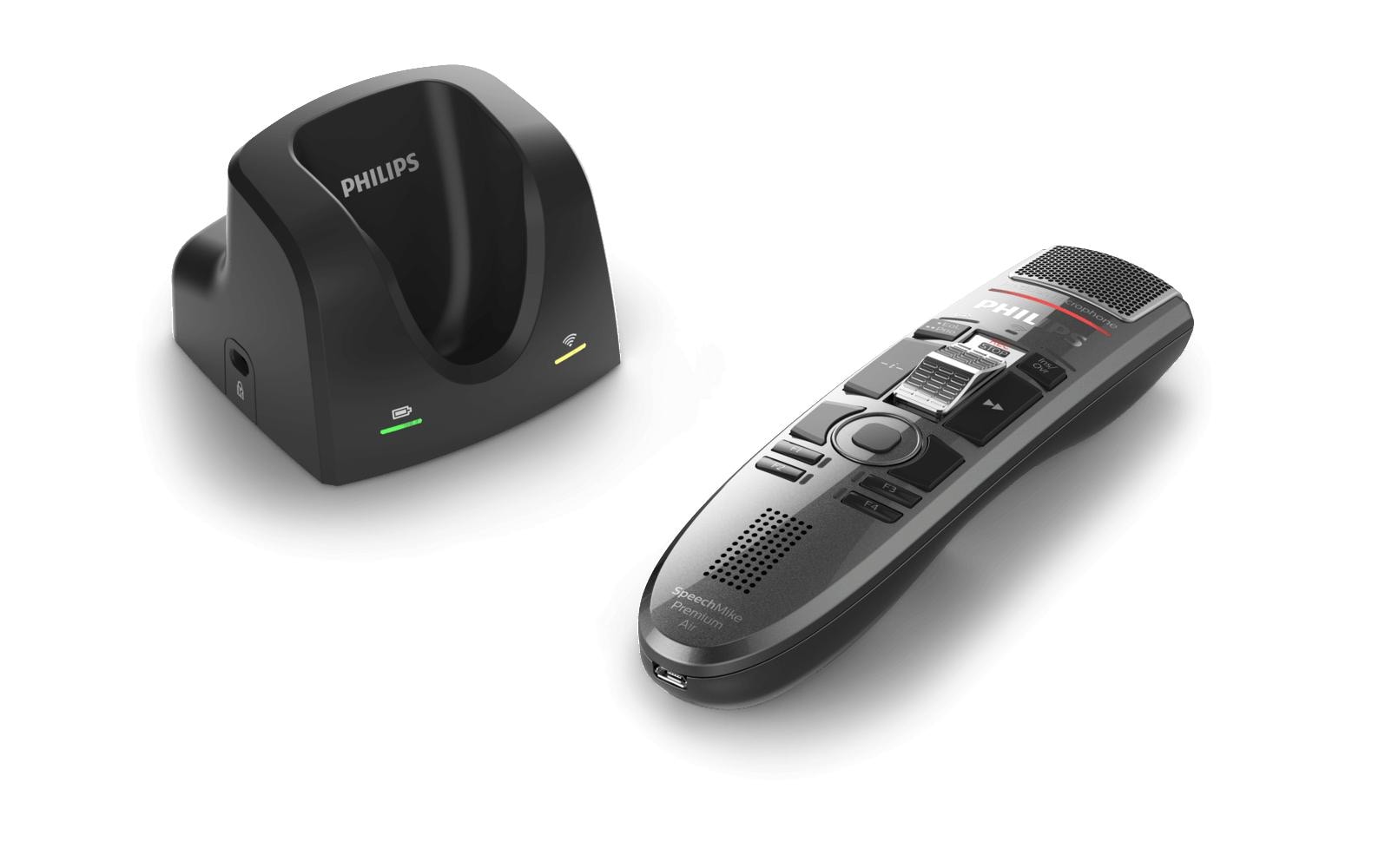 Philips SpeechMike Premium Air SMP4010 – Diktiergerät, USB & Micro-USB, Anthrazit