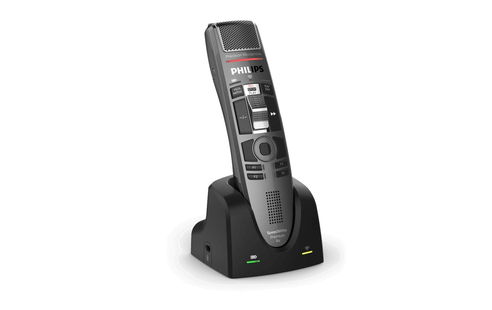 Philips SpeechMike Premium Air SMP4010 – Diktiergerät, USB & Micro-USB, Anthrazit