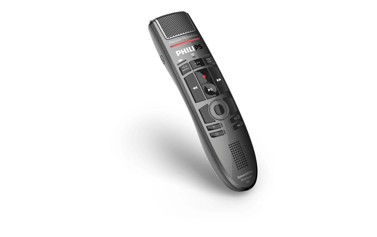 Philips SpeechMike Premium Air SMP4000 – Diktiergerät, USB, für ACC4000 Dockingstation, schwarz
