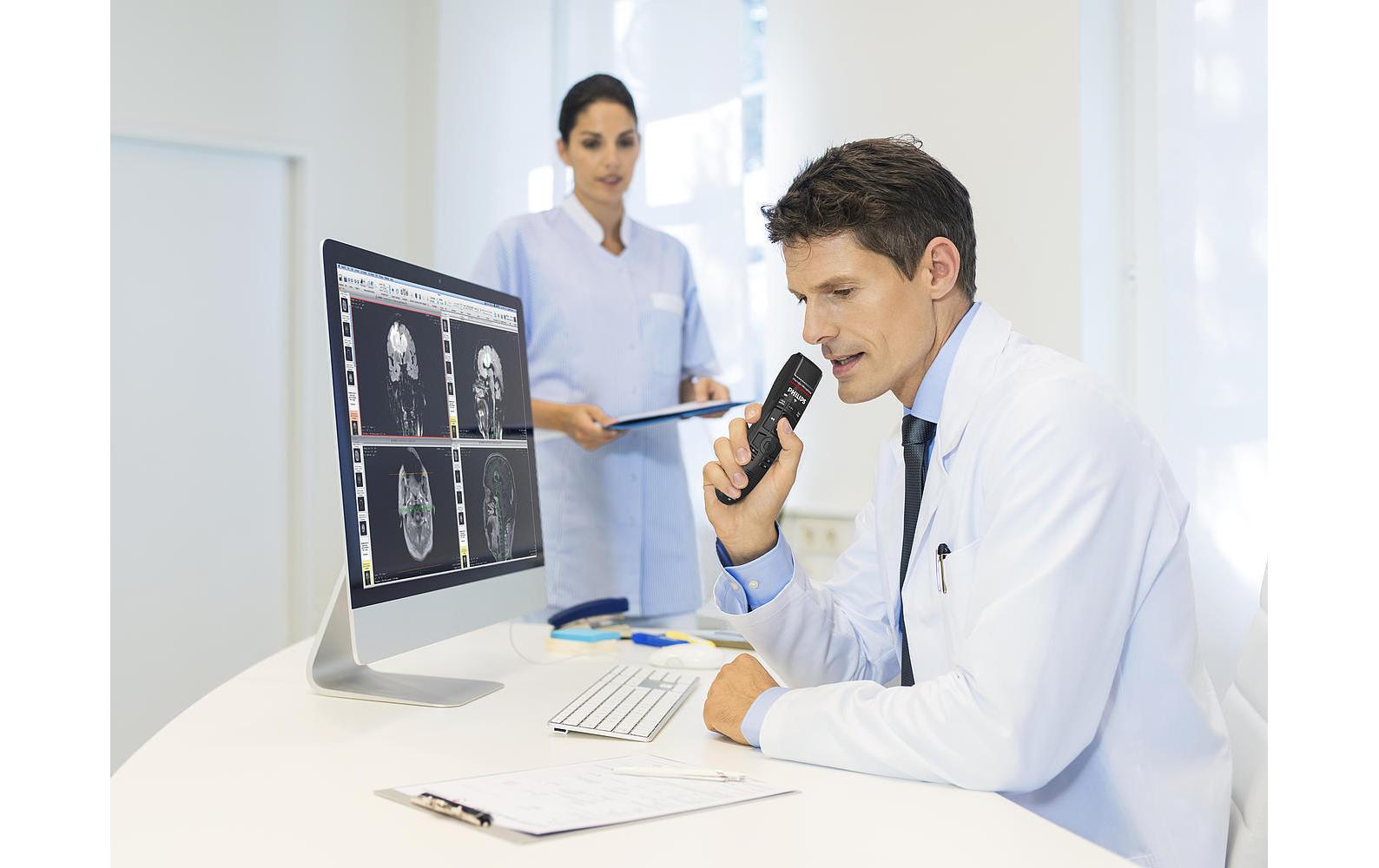 Philips SpeechMike Premium Air SMP4000 – Diktiergerät, USB, für ACC4000 Dockingstation, schwarz