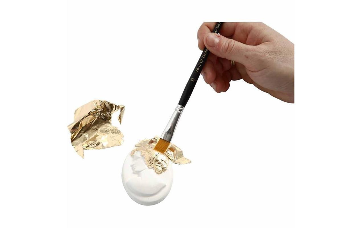 Creativ Company Bastelfolie, Holografisch, Gold, Glänzend, 16 × 16 cm, 25 Bogen