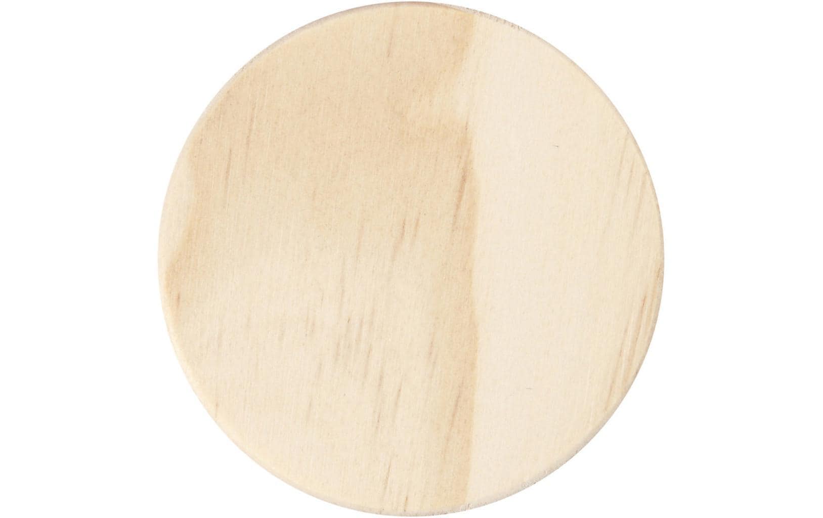 Creativ Company Haken – Holz (Kiefer) – Braun – Ø 70 × H 70 mm