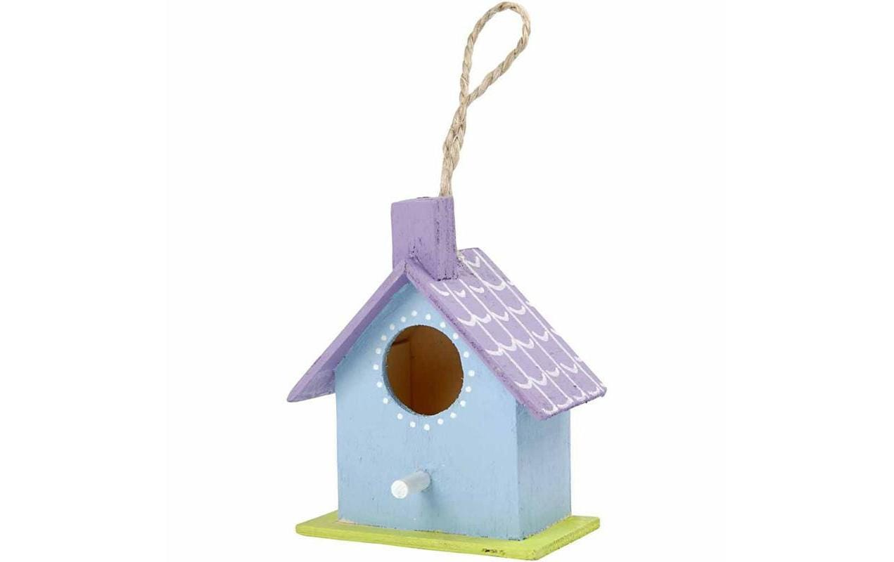 Creativ Company Holzrohling, Mischholz/MDF, braun, 3 × 7 × 5 cm, 6 Stk., Haus, 575770
