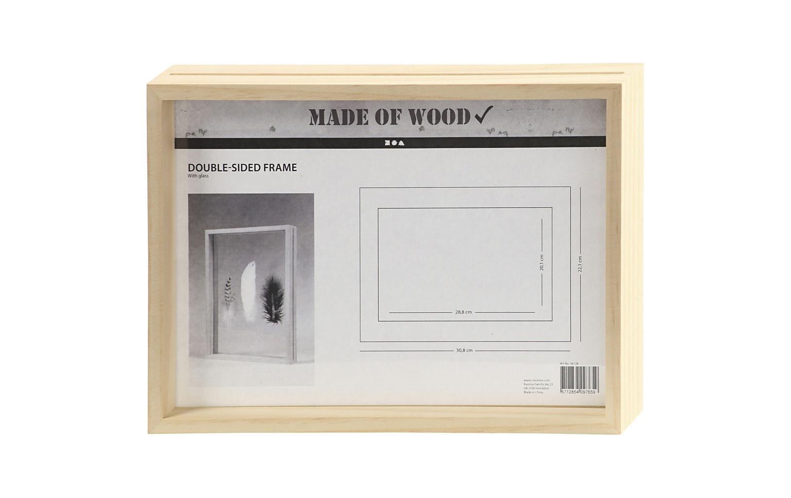 Creativ Company Bilderrahmen – für 22,1 × 30,8 cm – Holz, Braun