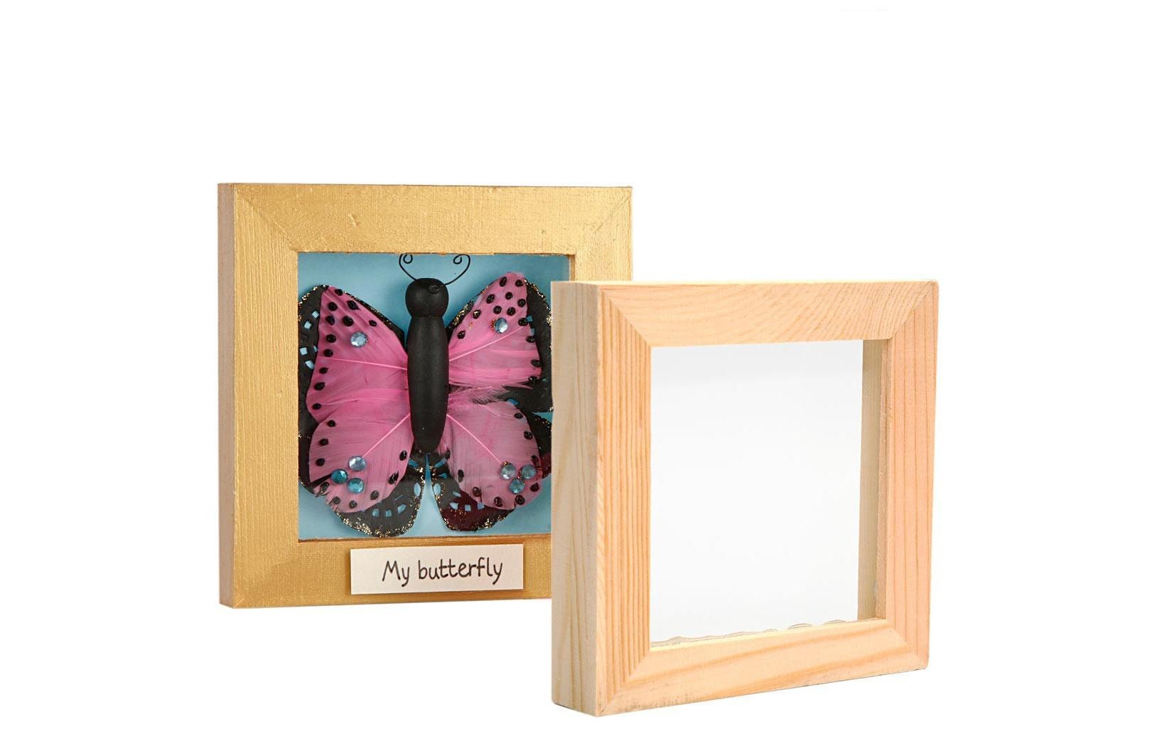 Creativ Company Bilderrahmen – für 12,3 × 12,3 cm – Holz, braun
