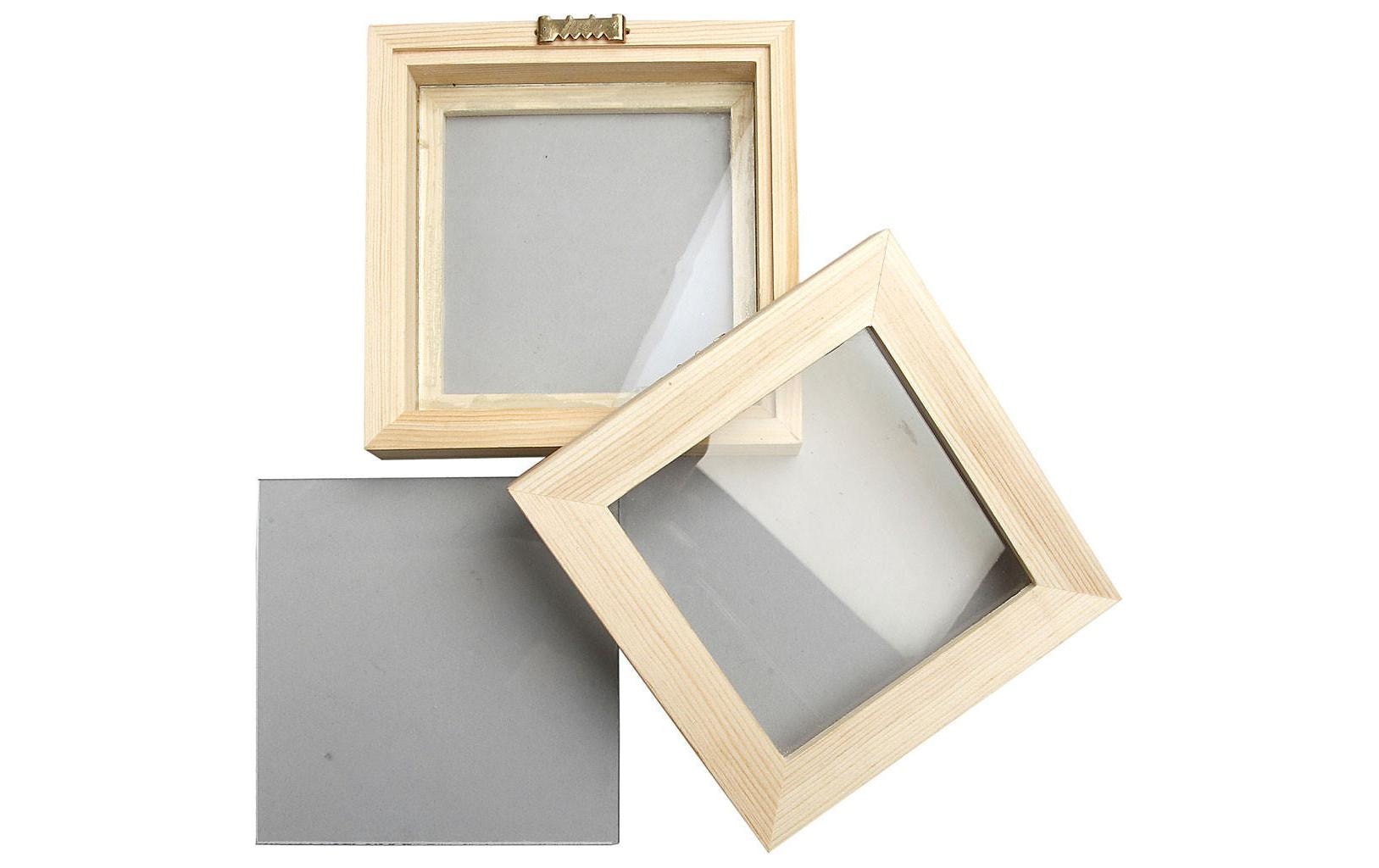 Creativ Company Bilderrahmen – für 12,3 × 12,3 cm – Holz, braun