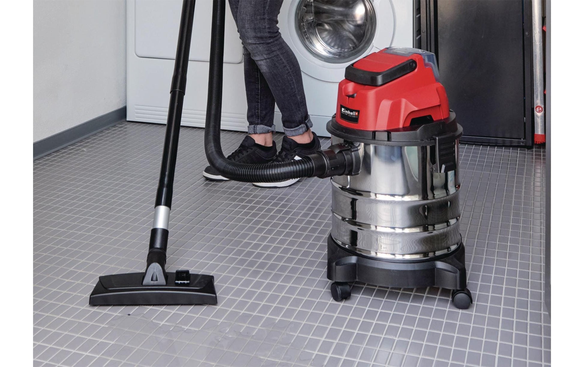 Einhell Absauganlage TC-VC 18/20 Li – 2-in-1, 20 l, Akkubetrieb, Schlauch 1,5 m