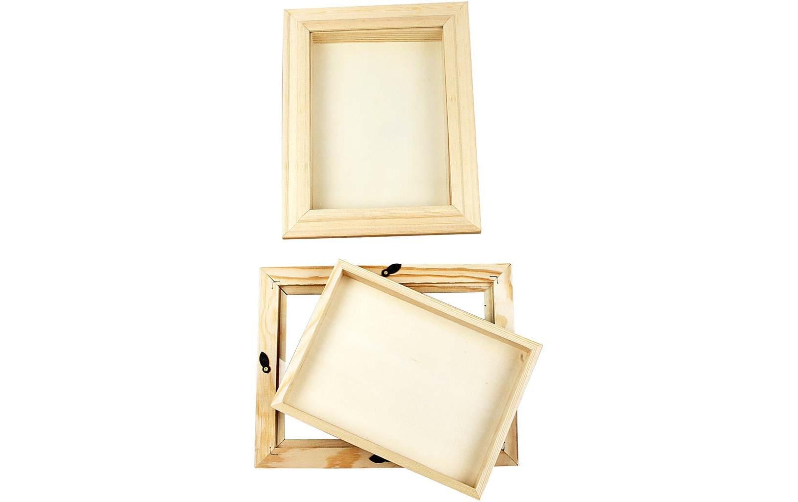 Creativ Company Bilderrahmen – 23,2 × 18,2 × 2,5 cm – Paulownia-Sperrholz & Glas, Braun