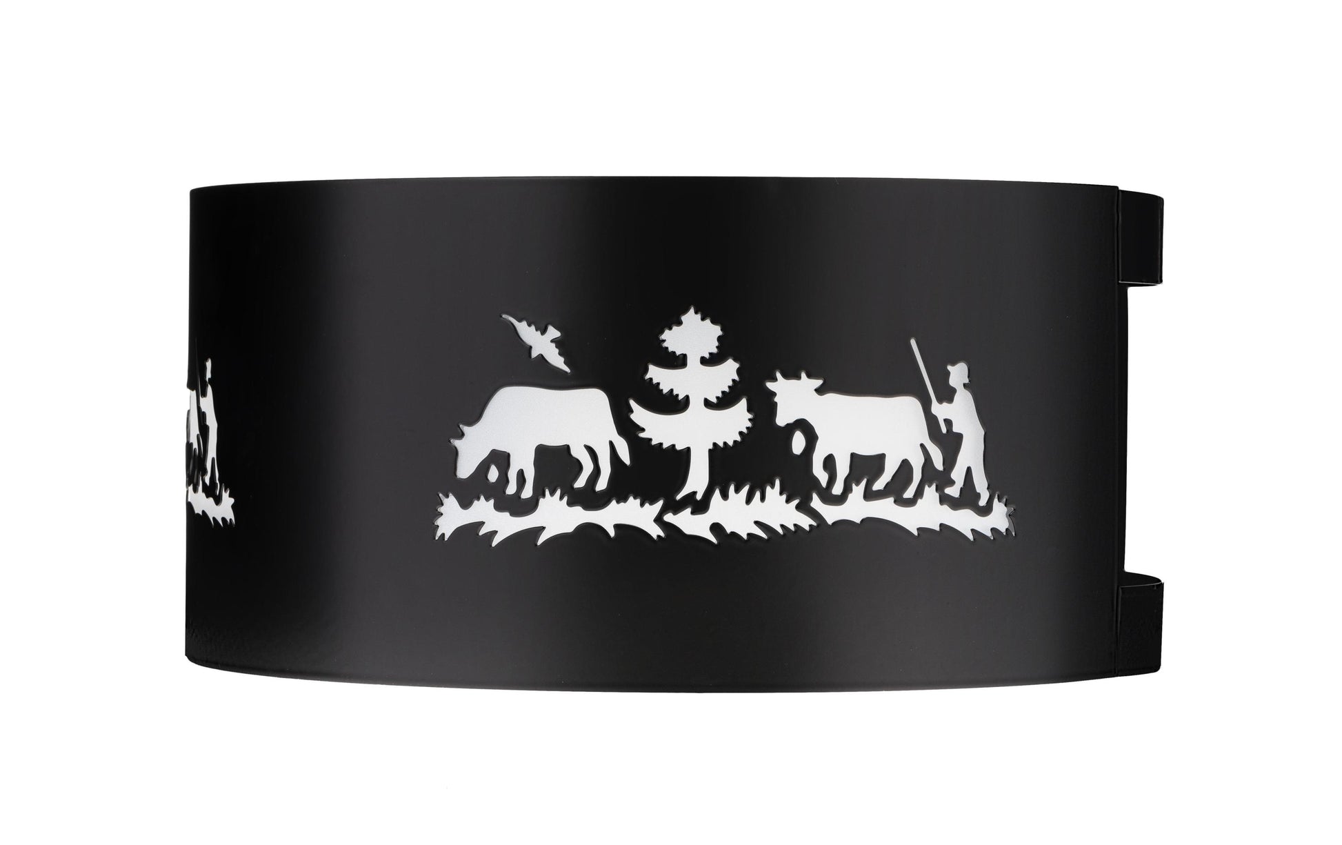 Heidi Cheese Line Rechaud-Windschutz, Ø 23 cm, Metall, schwarz