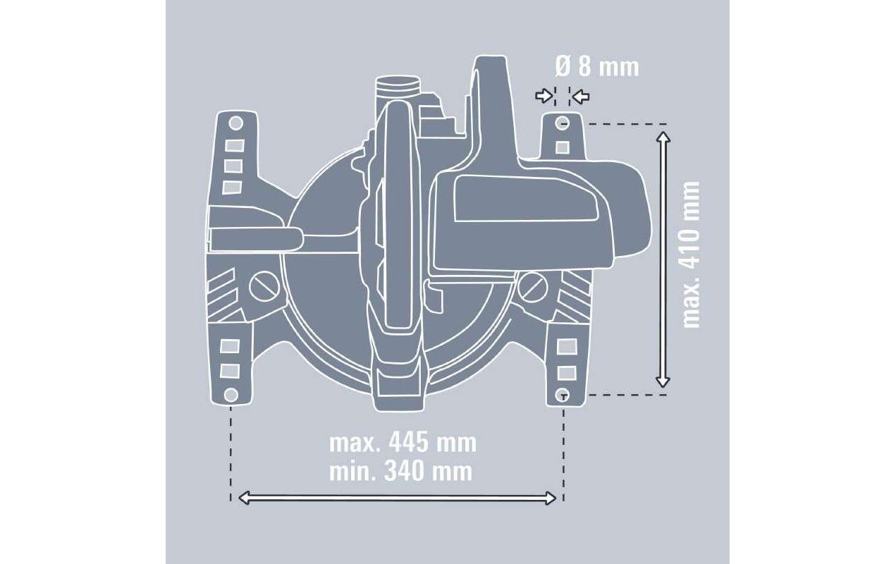Einhell Untergestell 810 mm – für Universal – für Einhell Home und Expert Kapp-Gehrungssägen