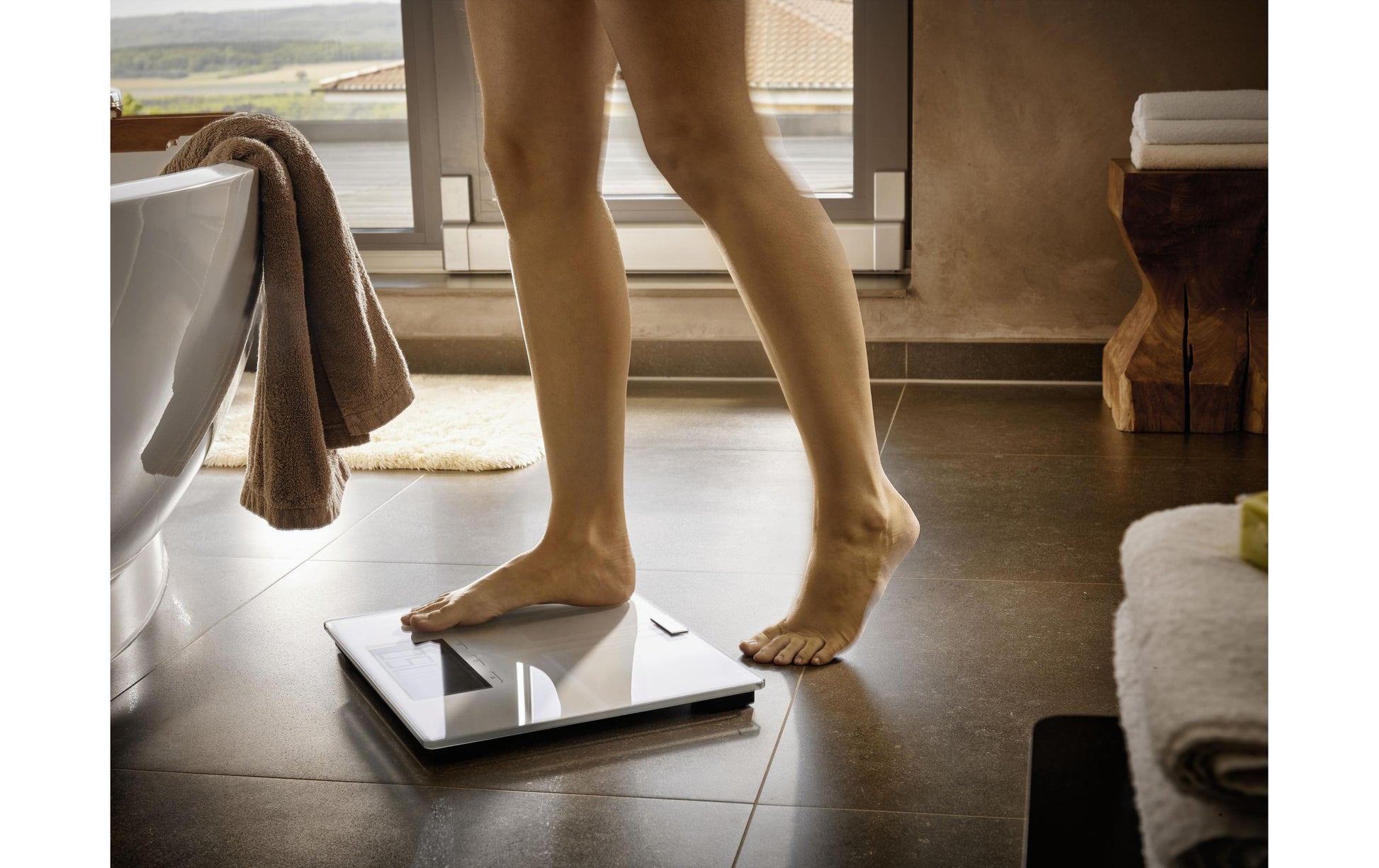 Soehnle Digitale Personenwaage Shape Sense 200 – Bluetooth 4.0, App-kompatibel – 200 kg – Grau