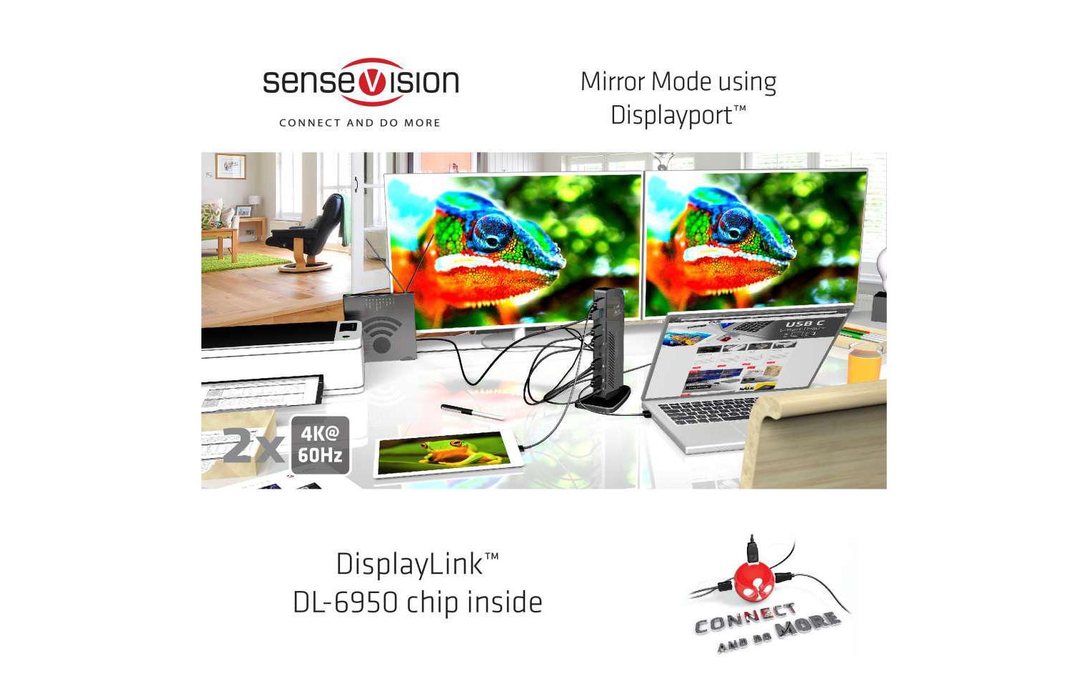 CLUB3D Club 3D Dockingstation – USB-A, 2× DP, GbE, 3,5 mm Audio, für Windows