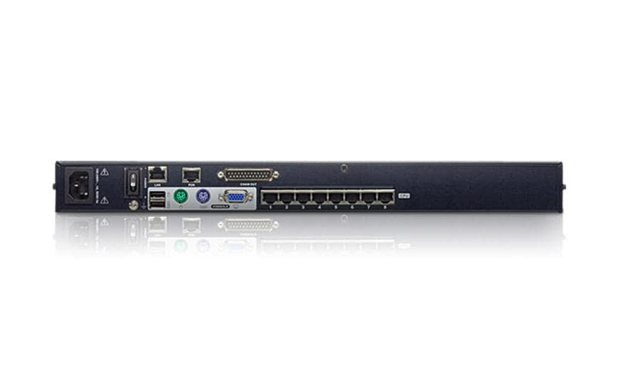 ATEN KH1508Ai – KVM-Switch 8×1, VGA/USB 2.0/PS/2/RJ-45, 1600 × 1200, 256-Bit AES