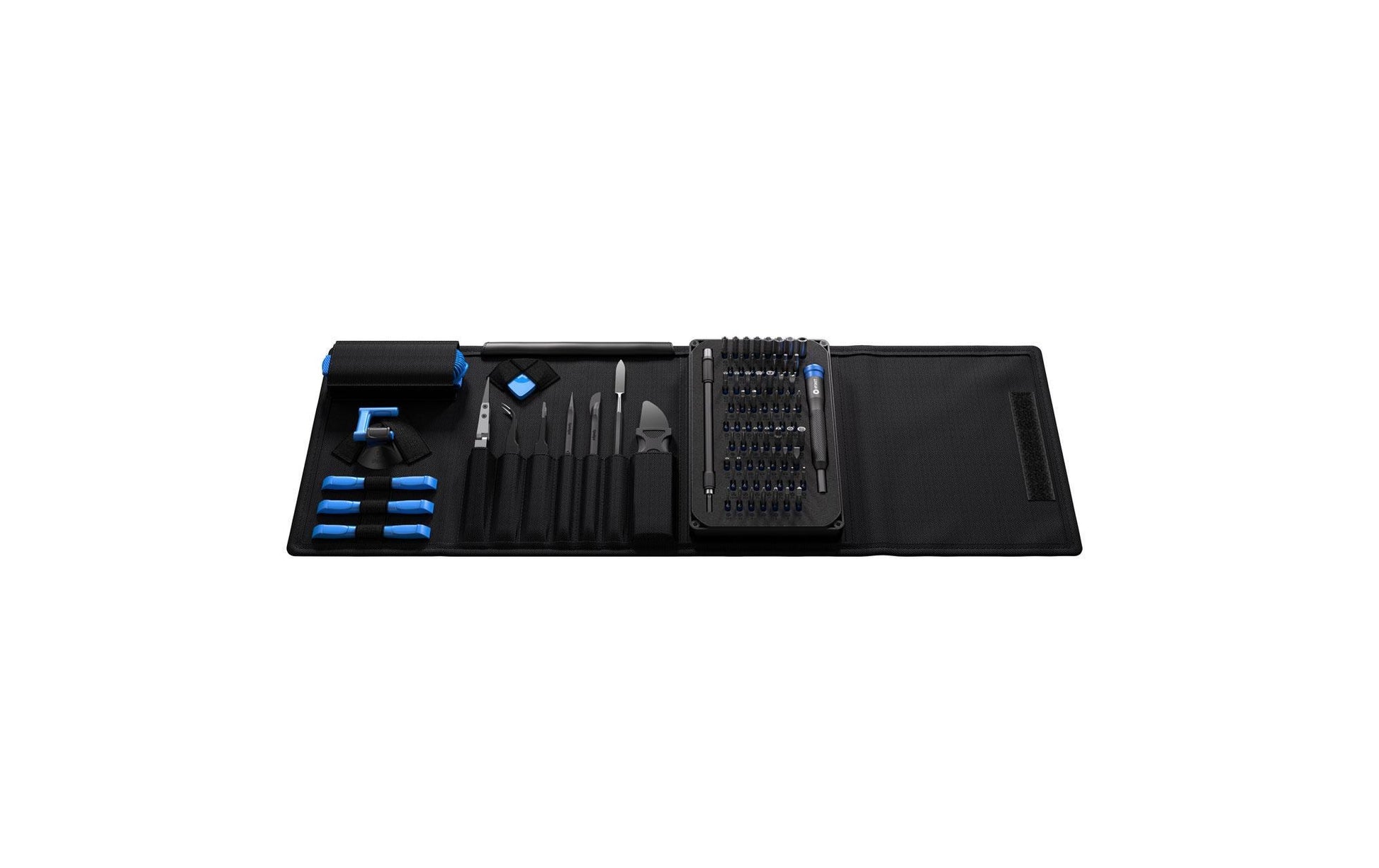 iFixit Pro Tech Toolkit – Spudger, Saugnapf und Pinzette – Schwarz, Blau, Edelstahl