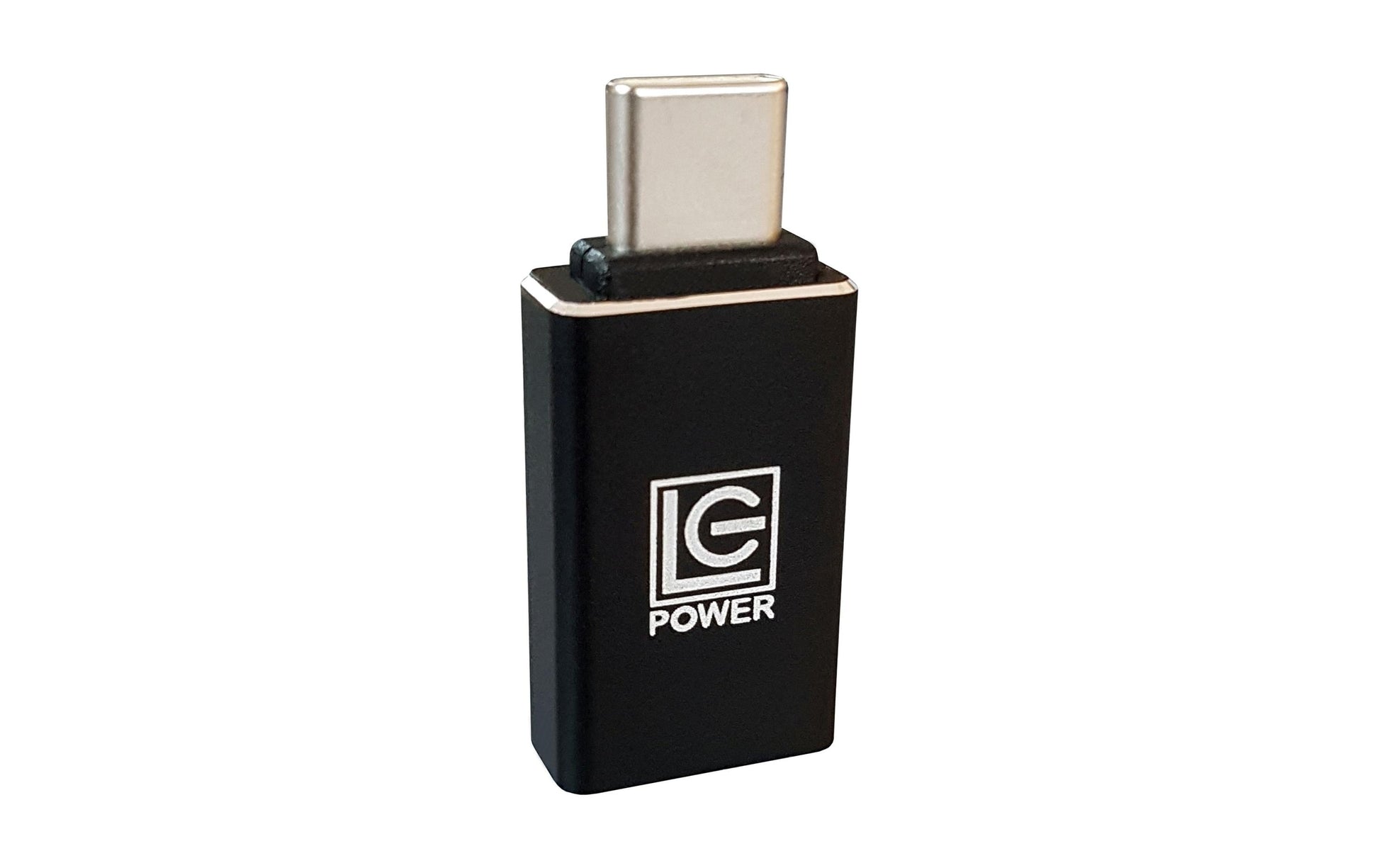 LC-Power USB-Adapter USB-C auf USB-A – USB 3.2 Gen 2 (10 Gbit/s) – Aluminiumgehäuse – Schwarz