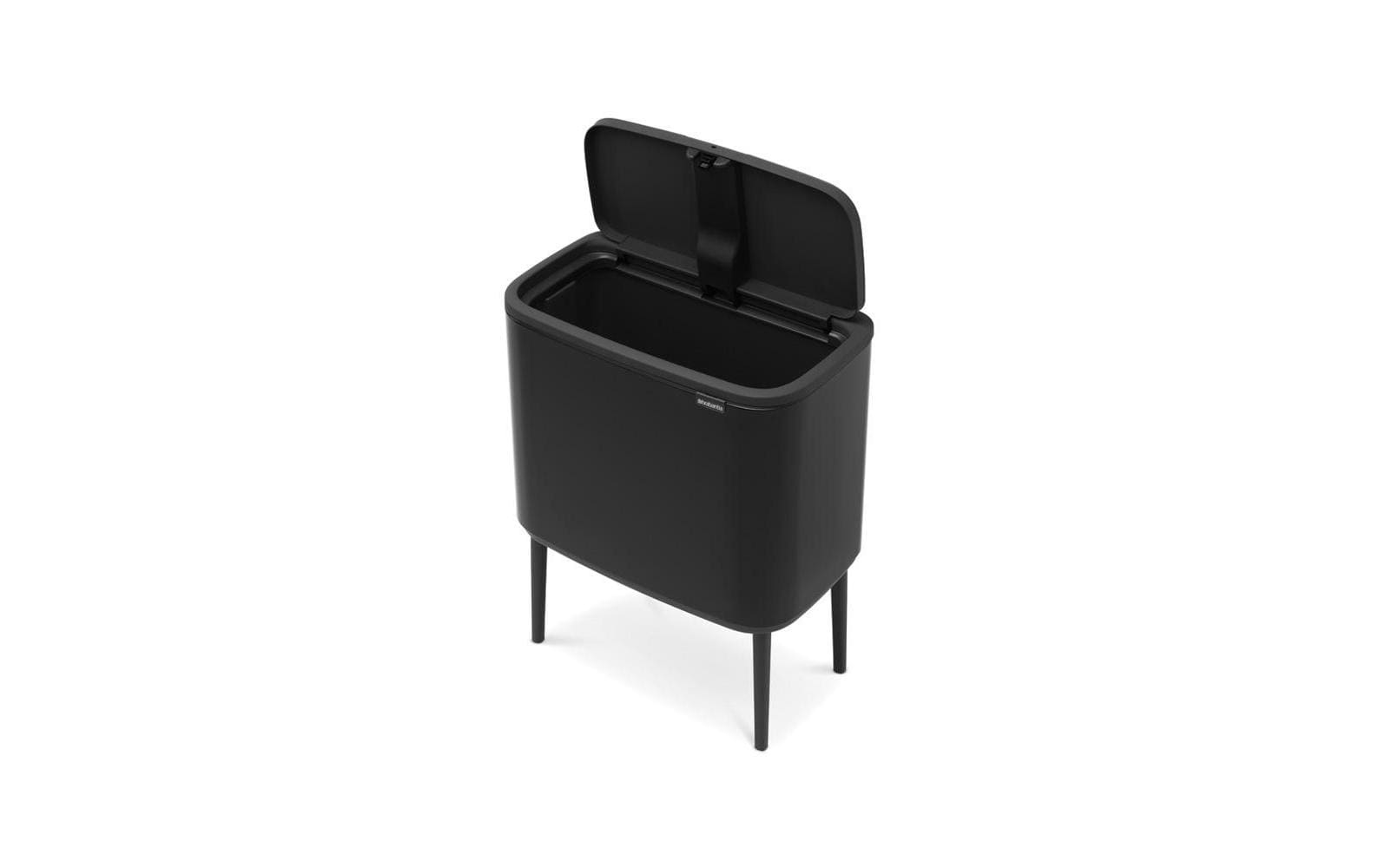 Brabantia Bo Touch Bin Papierkorb – 36 l – Kunststoff, Schwarz – B × H × T 540 × 680 × 315 mm