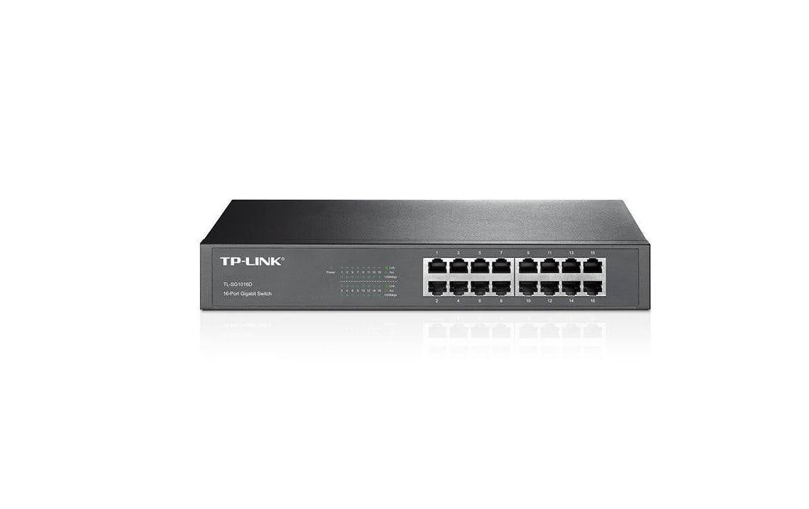 TP-Link TL-SG1016D – Switch – 16×GbE, L2, 1U