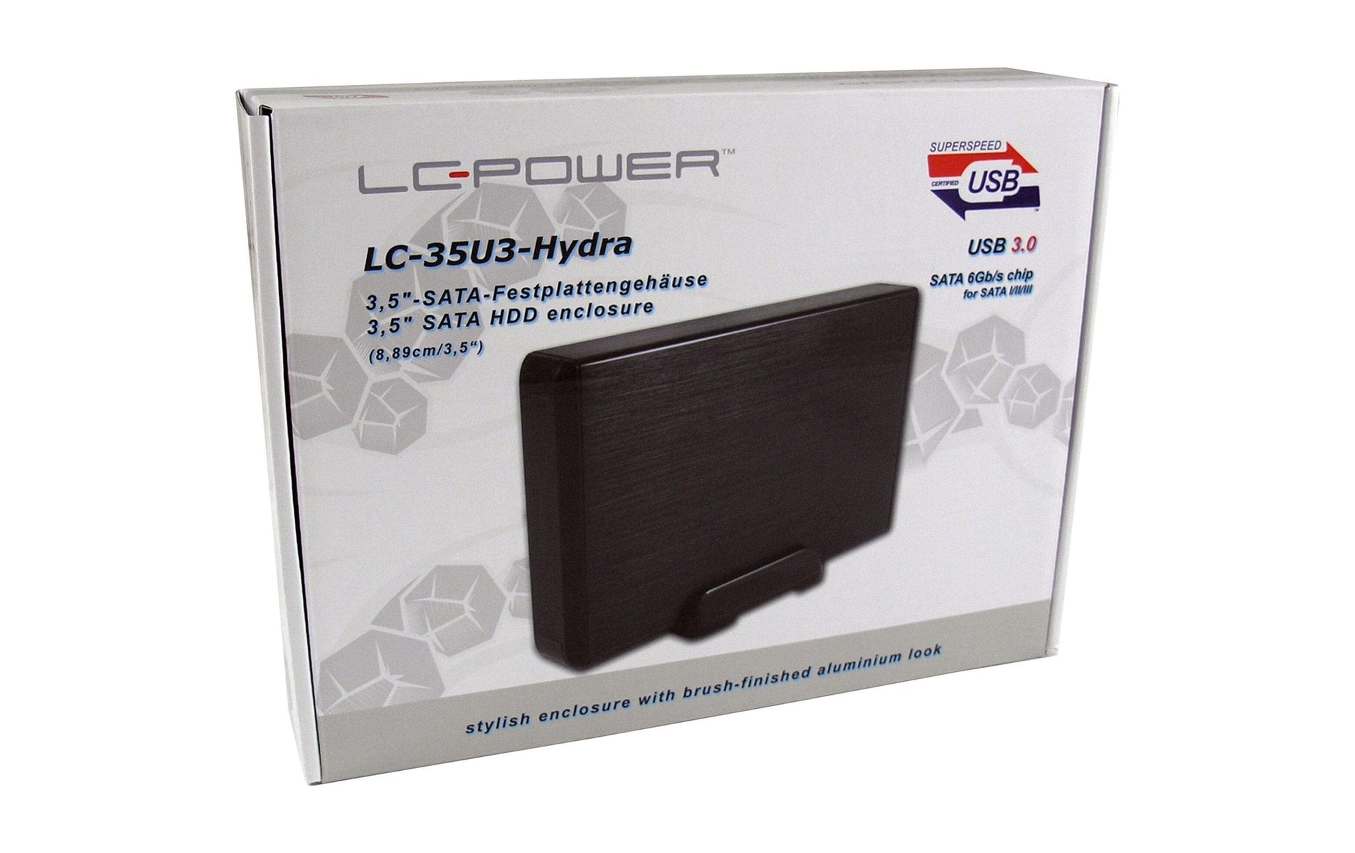 LC-Power LC-35U3-HYDRA – 1-Bay Desktop HDD-Gehäuse – für 3,5" HDD, SATA, USB 3.0