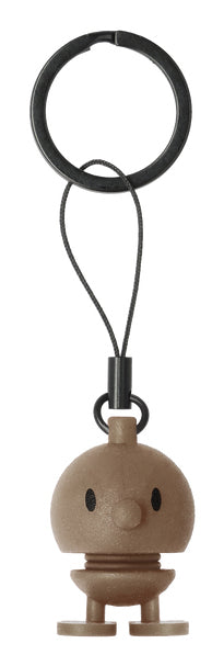 Hoptimist Schlüsselanhänger Bumble – Silikon, Braun, 15 × 30 mm