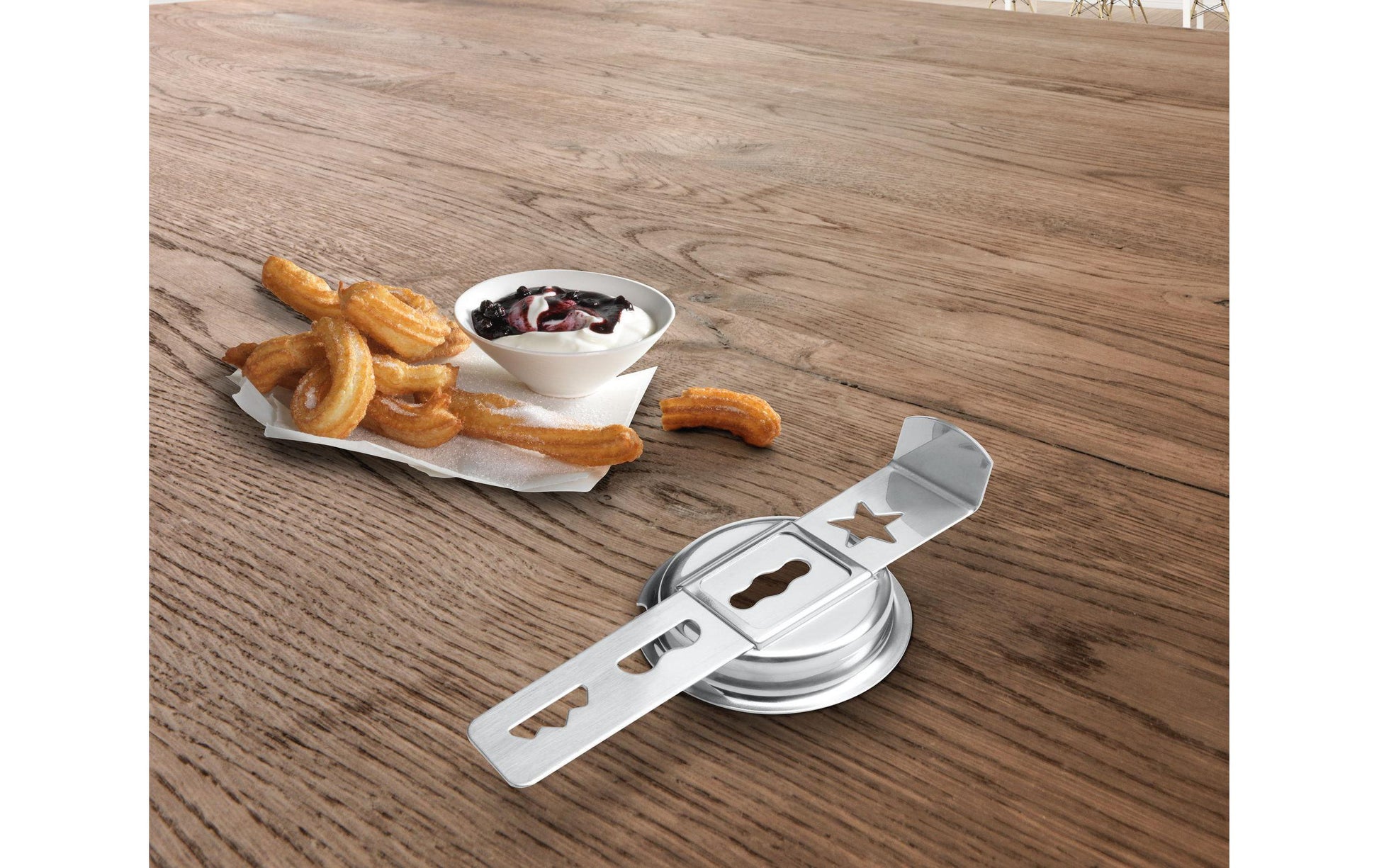 Bosch Spritzgebäckvorsatz, Edelstahl – für Bosch OptiMUM, MUZ9SV1