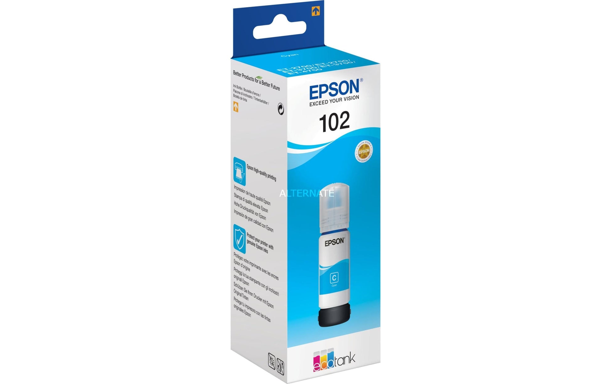 Epson Tintenpatrone 102, Cyan, 6'000 Seiten
