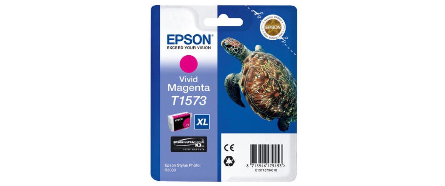 Epson Tintenpatrone T1573, Magenta – für Tintenstrahldrucker/Multifunktionsgeräte