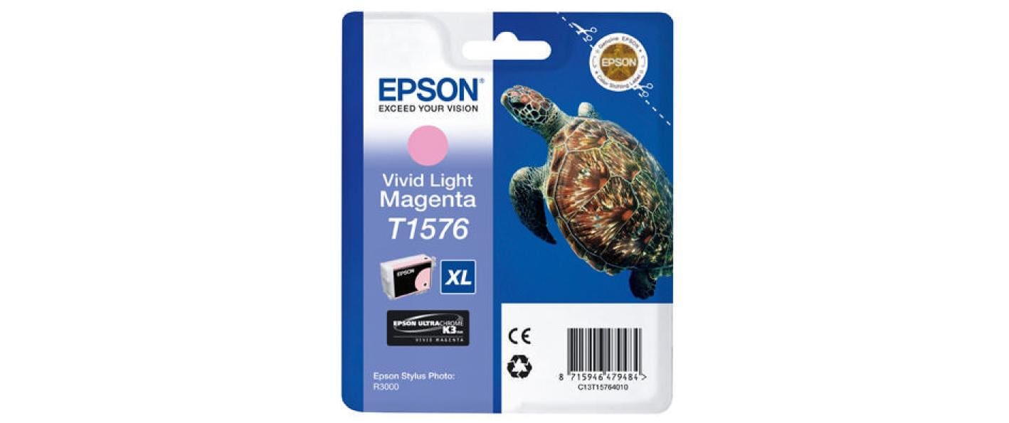Epson Tintenpatrone T1576, Magenta, 25,9 ml – für Inkjetdrucker/Multifunktionsgeräte