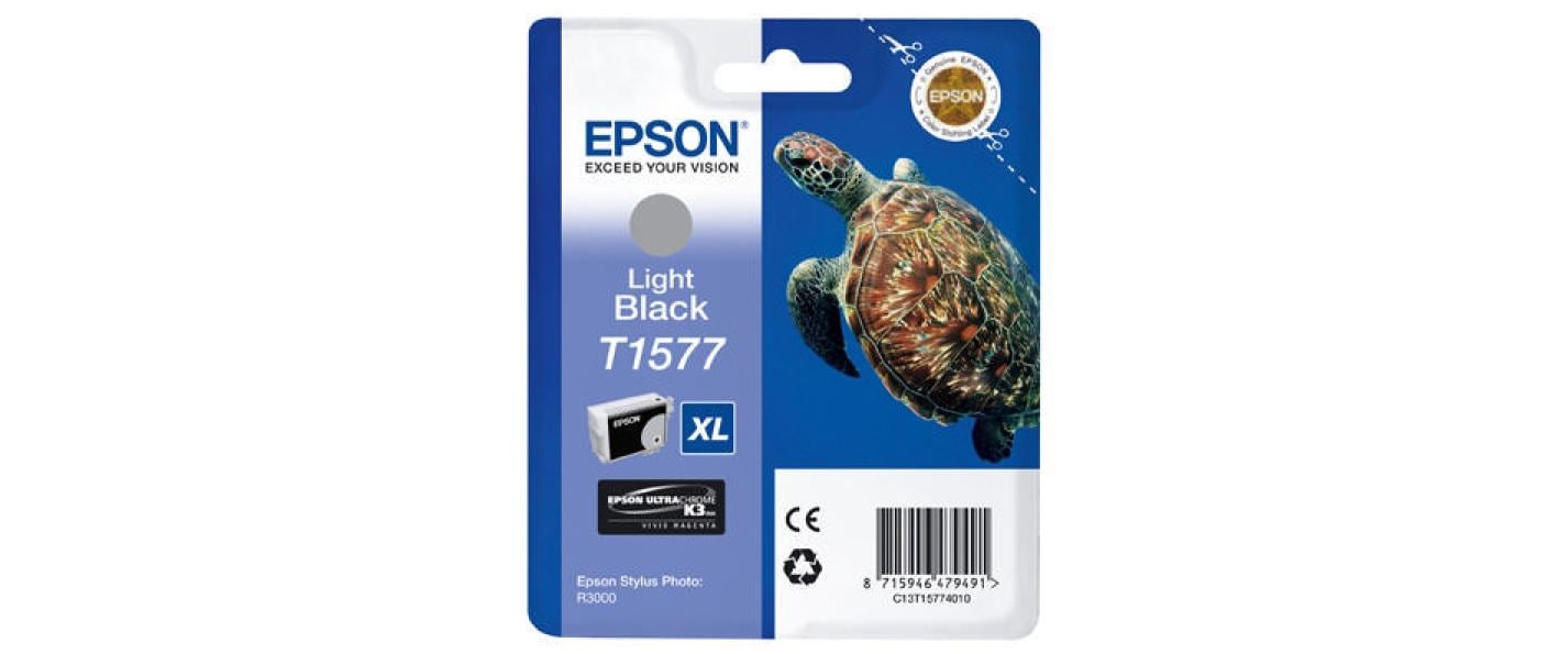 Epson Tintenpatrone T1577, schwarz, 25,9 ml