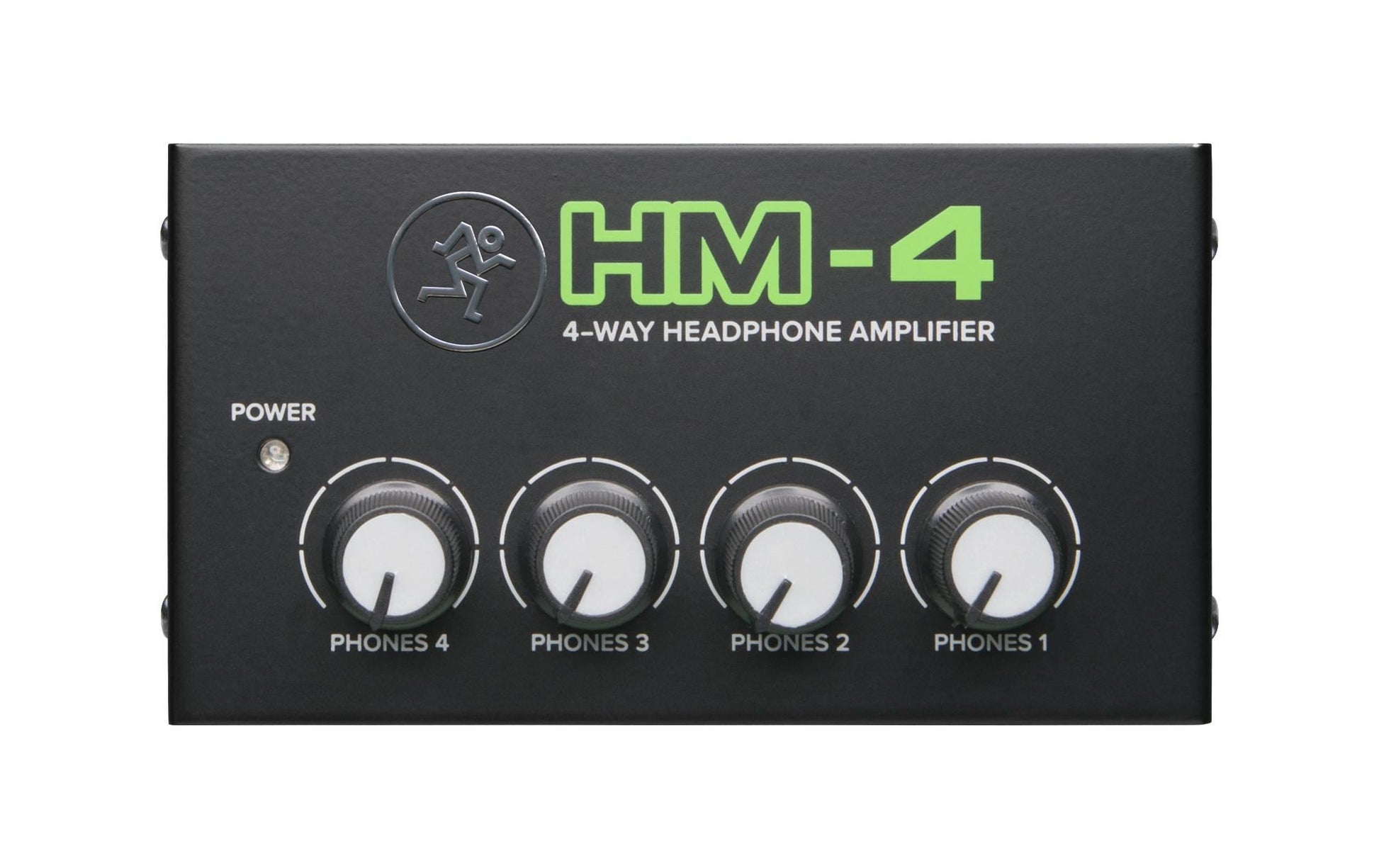 Mackie HM-4 – Kopfhörerverstärker (DAC), 6,3 mm Klinke, 4× Line-Eingänge, Schwarz