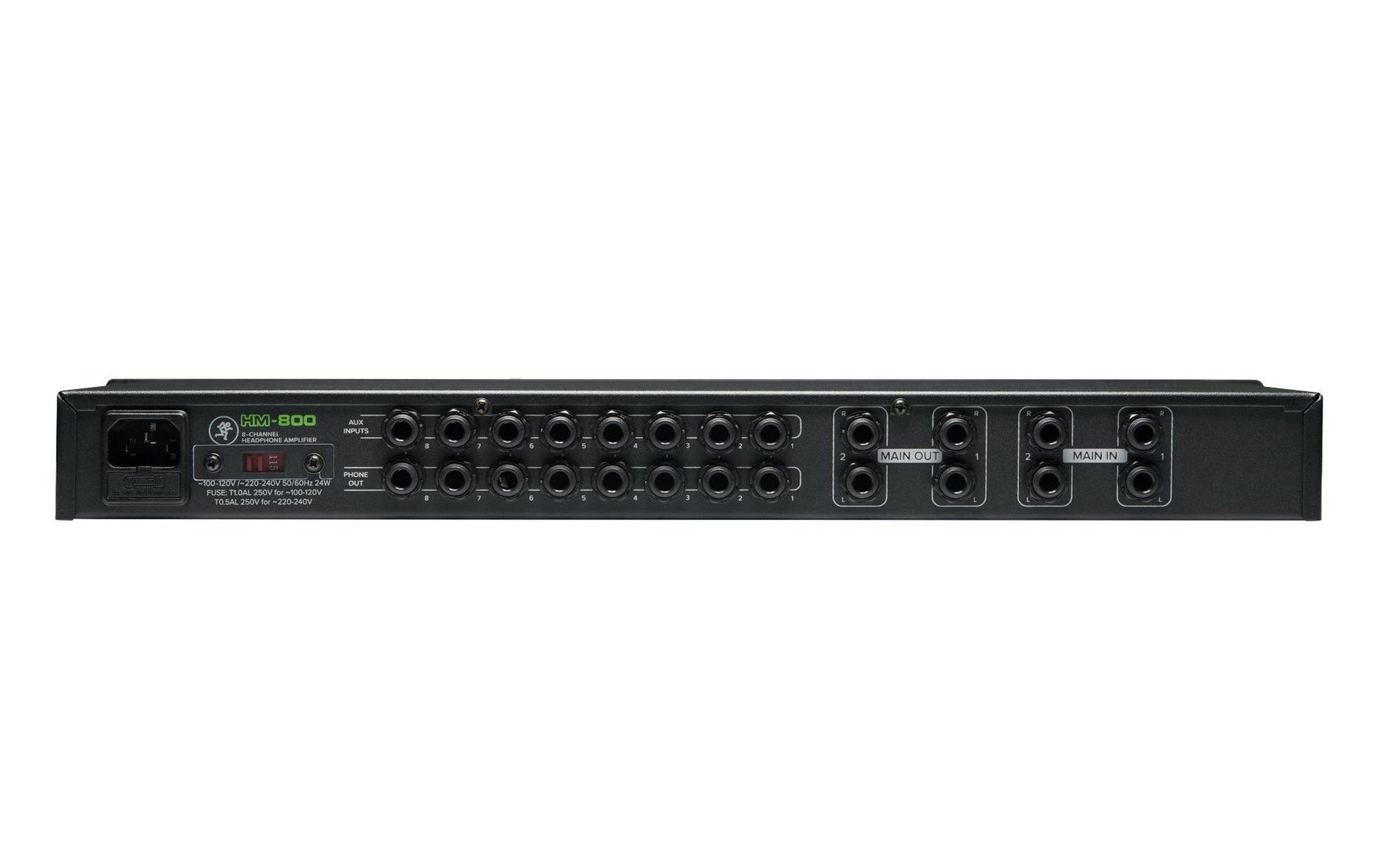 Mackie HM-800 – Kopfhörerverstärker, 8-Kanal, 6,3 mm Klinke
