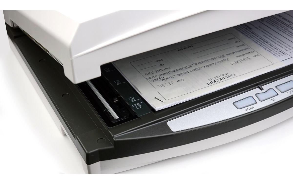 Plustek PL4080 – Flachbettscanner mit ADF, A4, Duplex, 40 ppm, 600 dpi, ADF 50 Blatt, USB