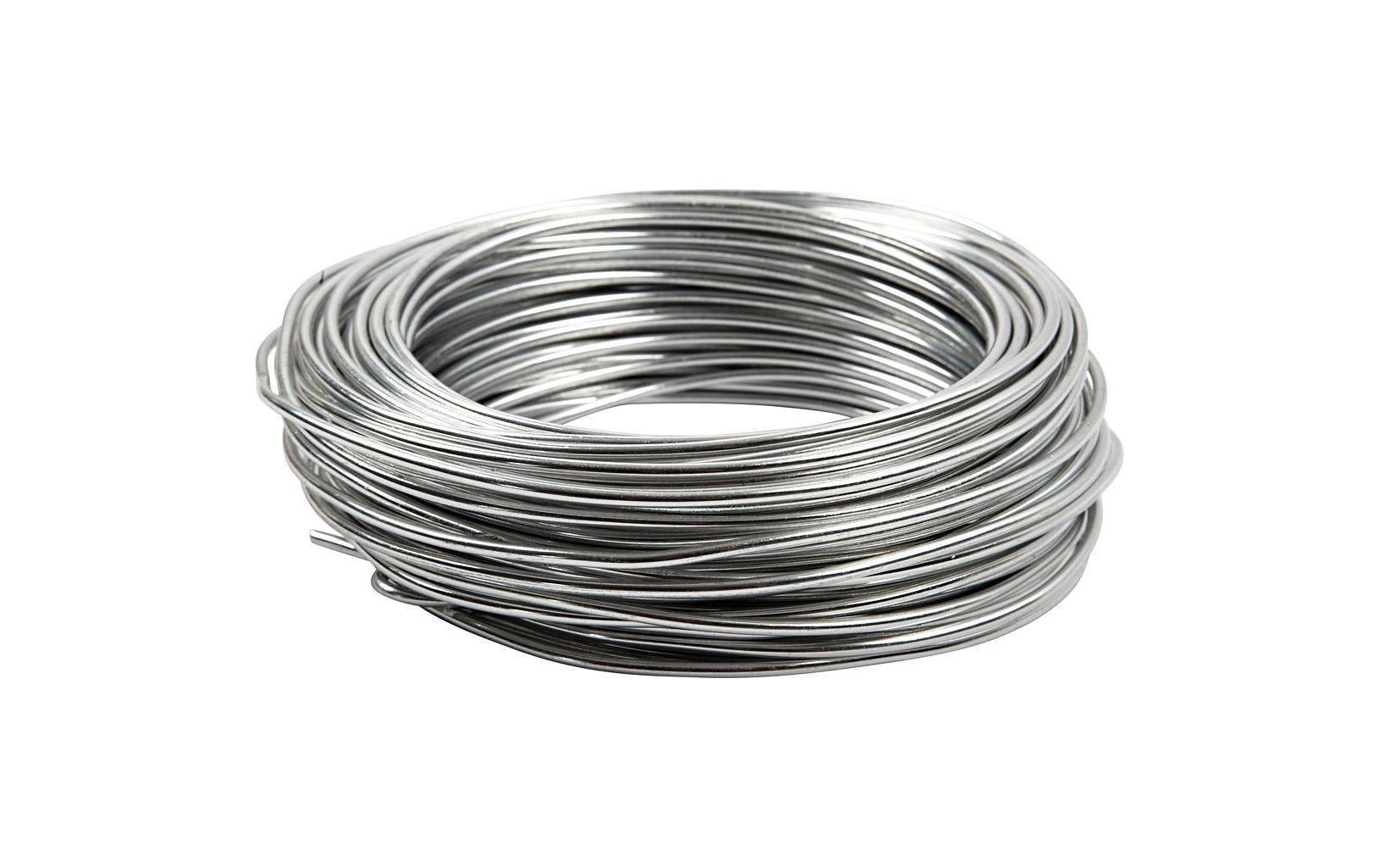 Creativ Company Aluminiumdraht, Silber, Ø 3 mm × 29 m