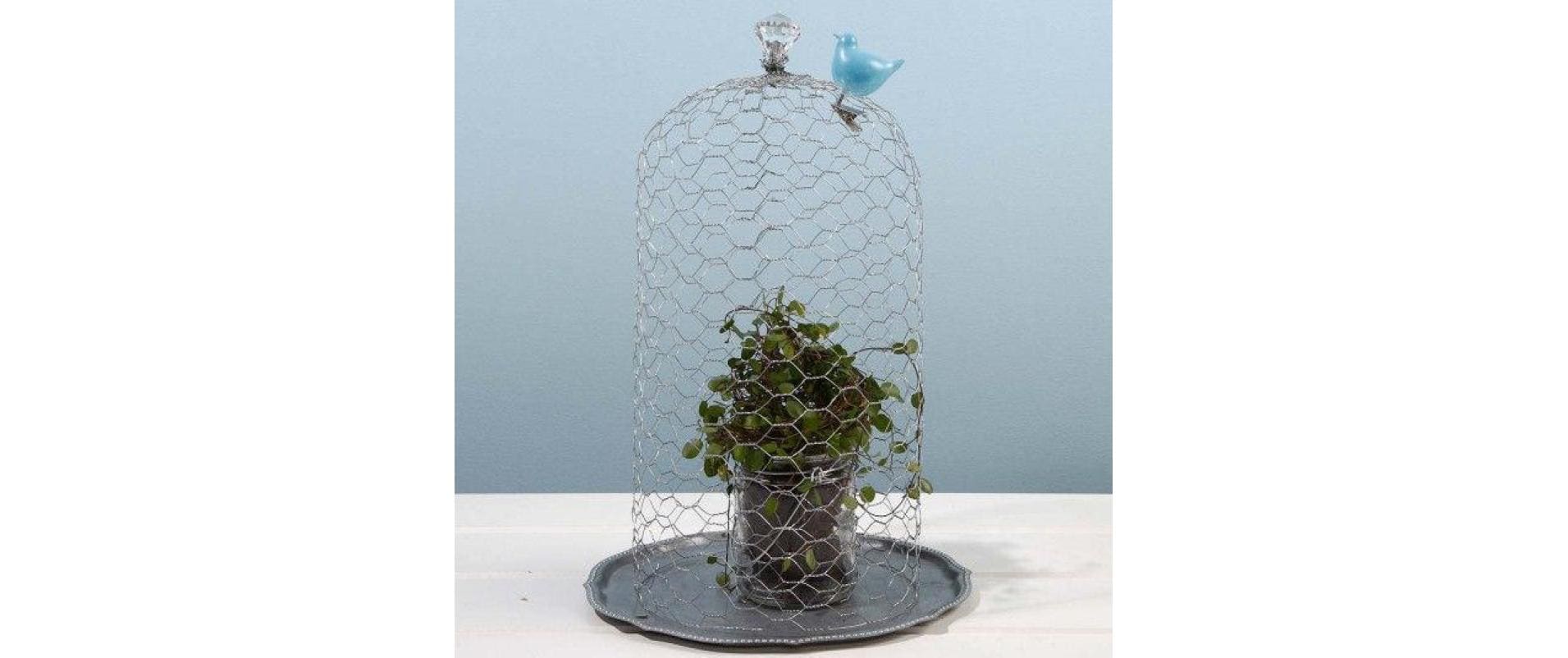 Creativ Company Maschendraht, Grau, Metallisch, Ø 13 cm × 20 m, 1 Stk.