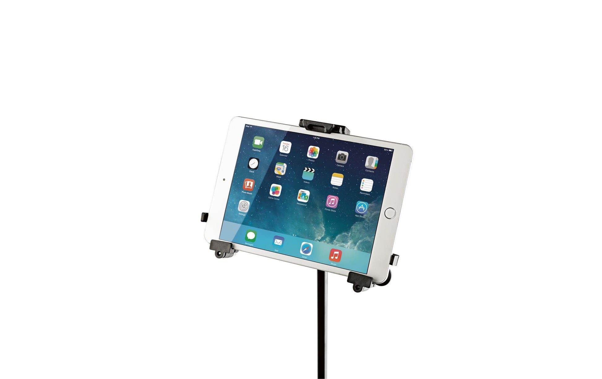 König & Meyer Tablet-Tischhalterung – für iPad Air 2, 9,7" – Höhenverstellbar, Schwenkbar 90° – Schwarz