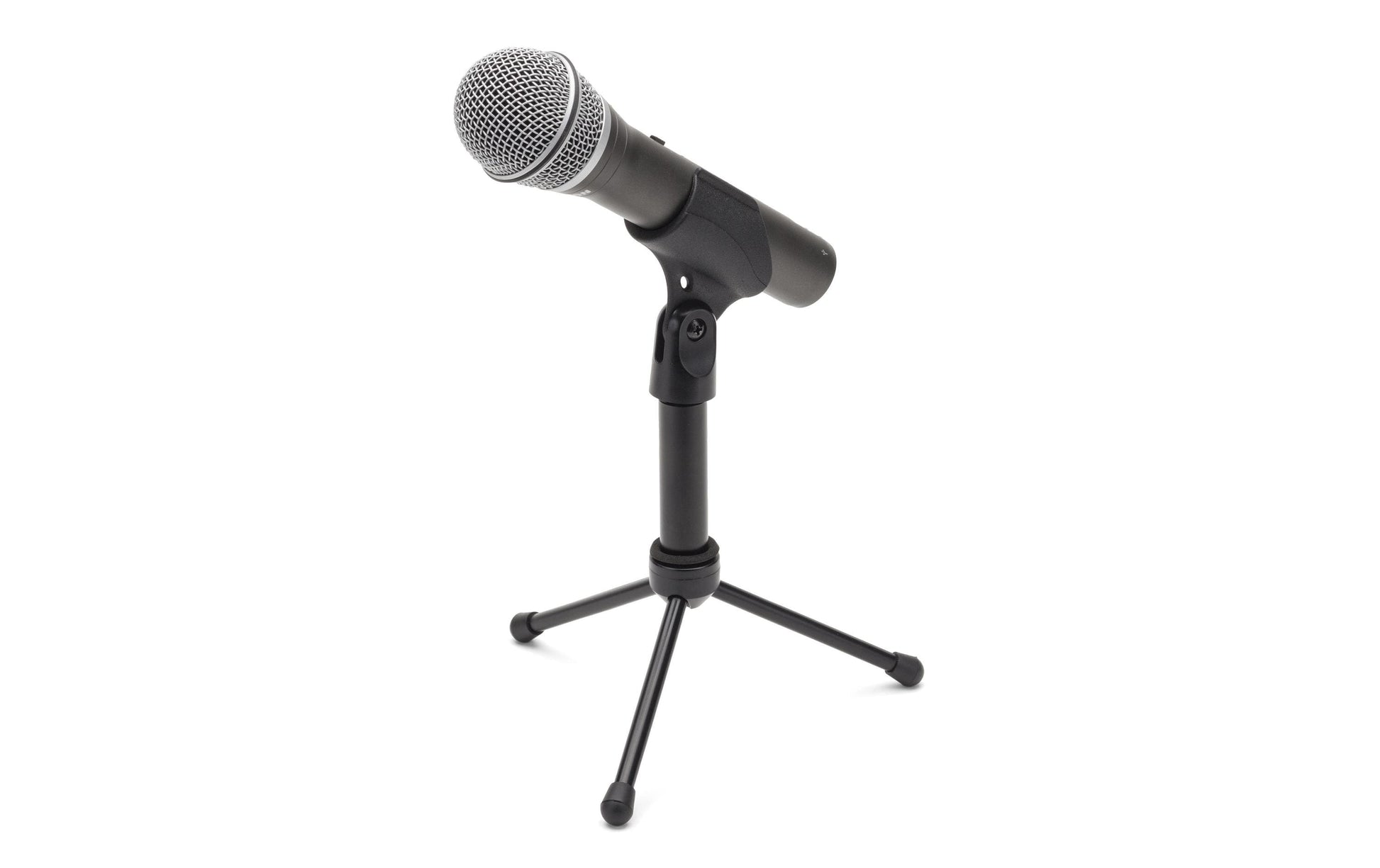 Samson Q2U Tischmikrofon – USB, 3,5 mm Klinke, kabelgebunden, Niere, 16 Bit/48 kHz, Silber